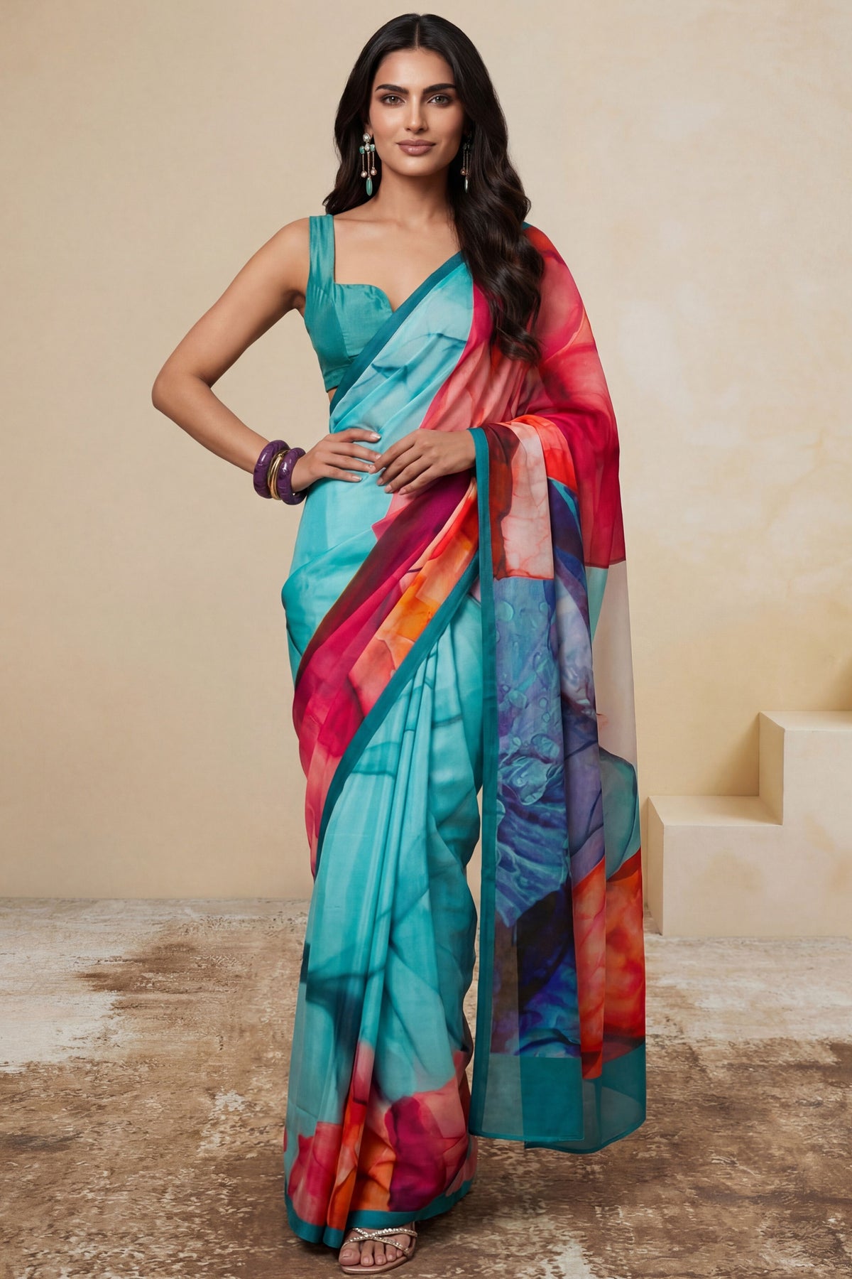 Fading Winter Saree