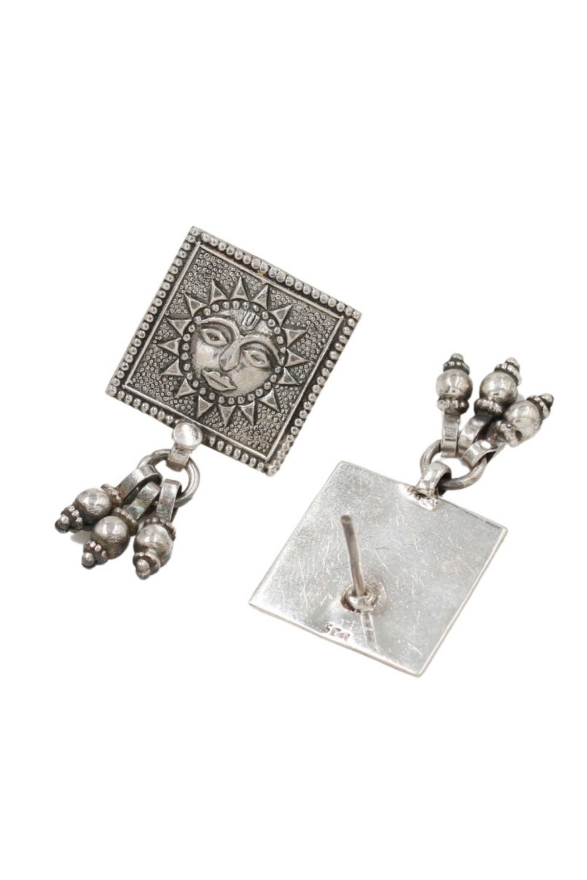 Refined Handcrafted Silver Earrings