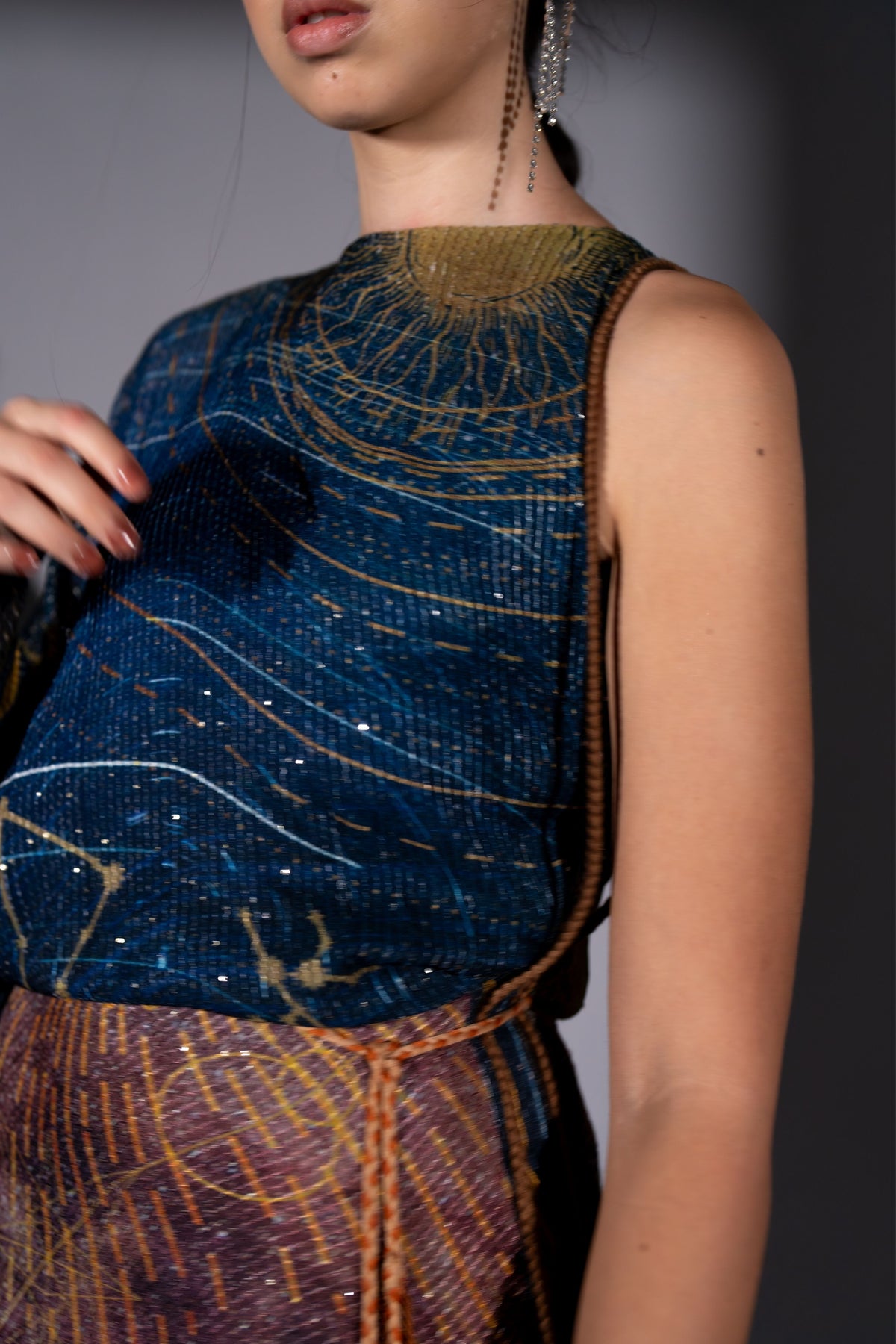 Blue One Shoulder Dress