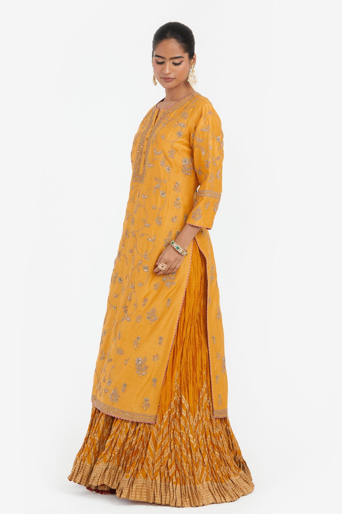 Deep Yellow Lehenga Set