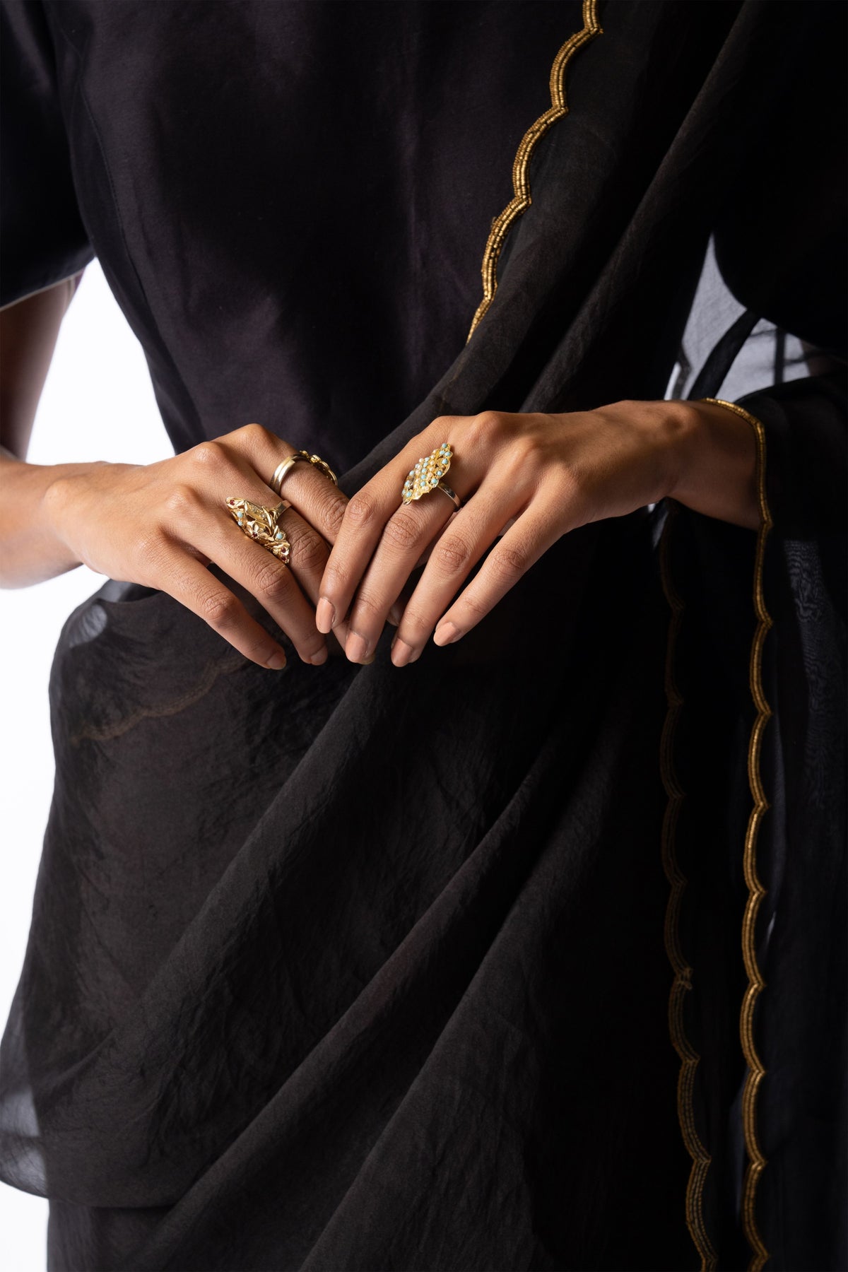 Siyaah Saree Set