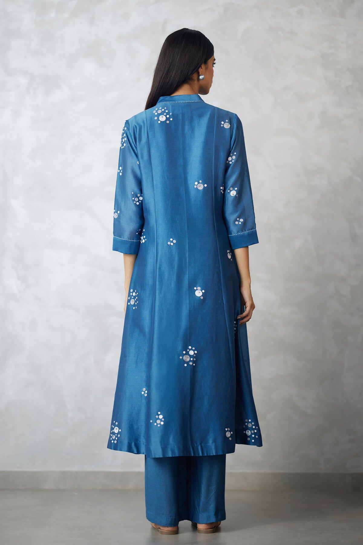 Granite Blue Kurta With Slip