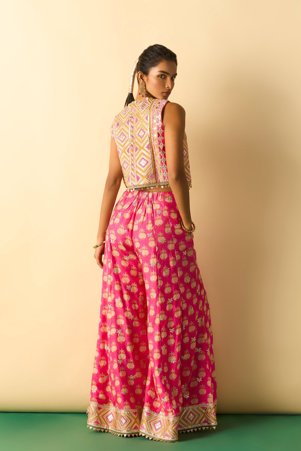 Eira Pink Sharara Set