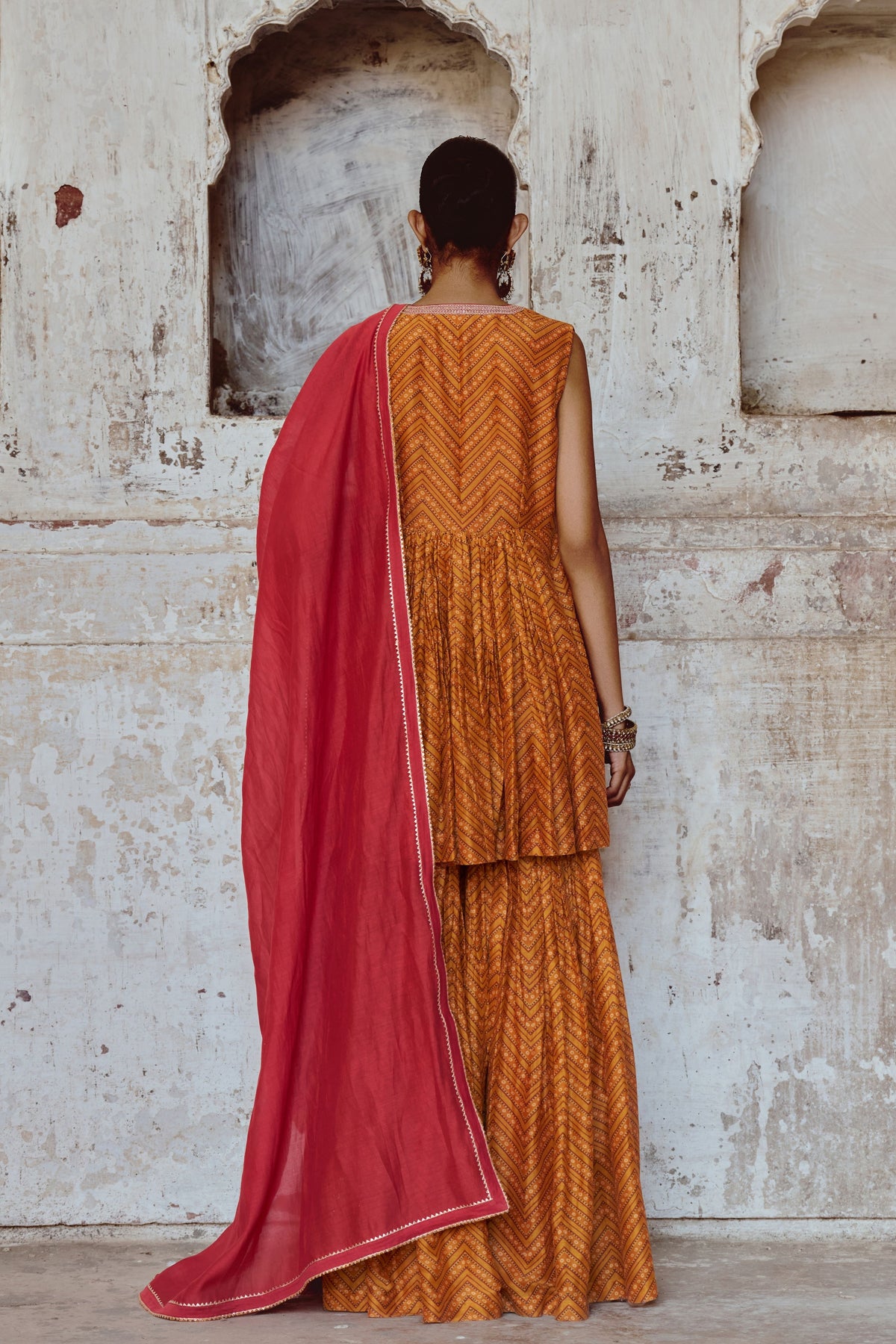 Zigzag Sharara Set