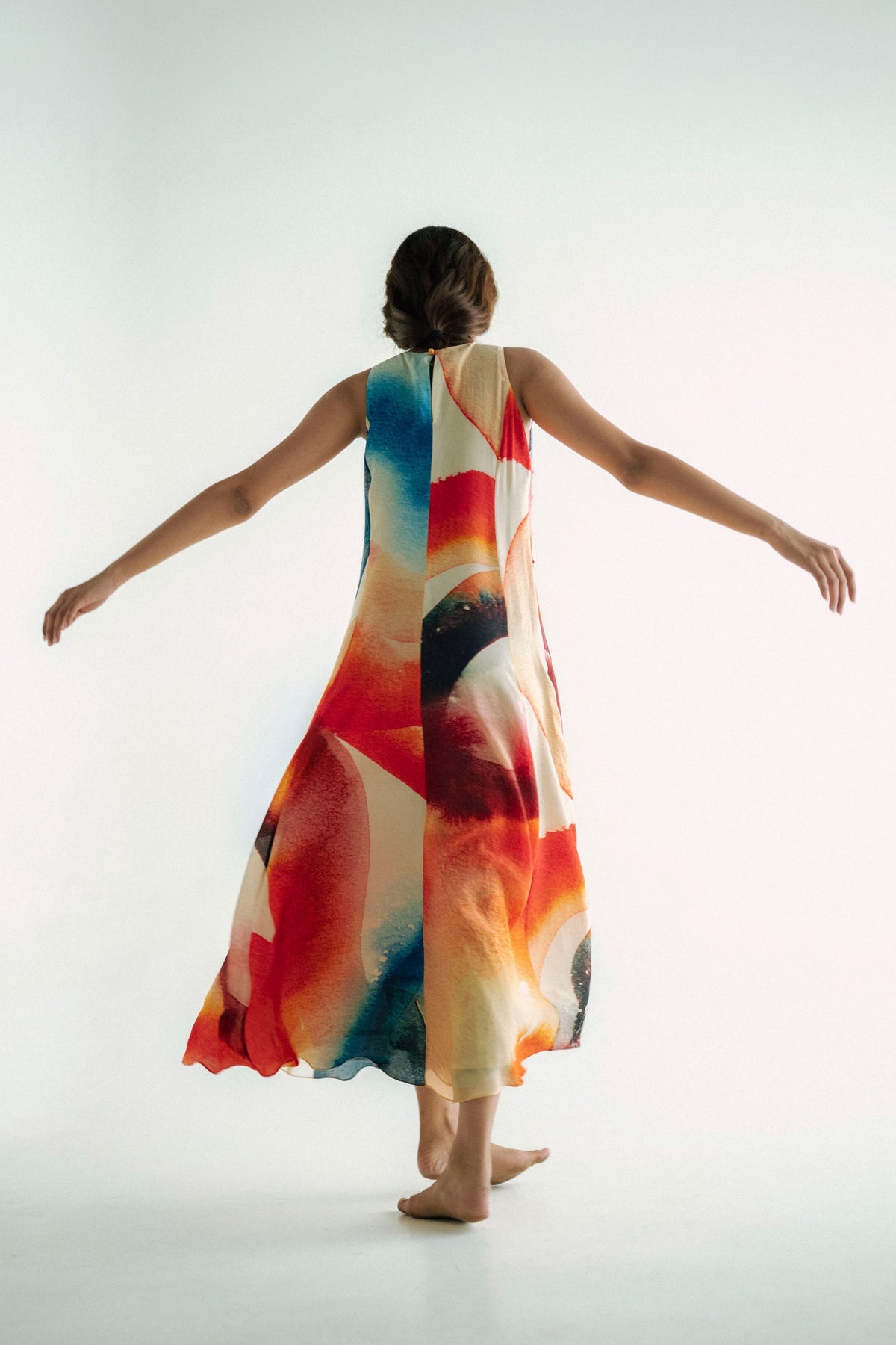 Multicolor Printed Dress