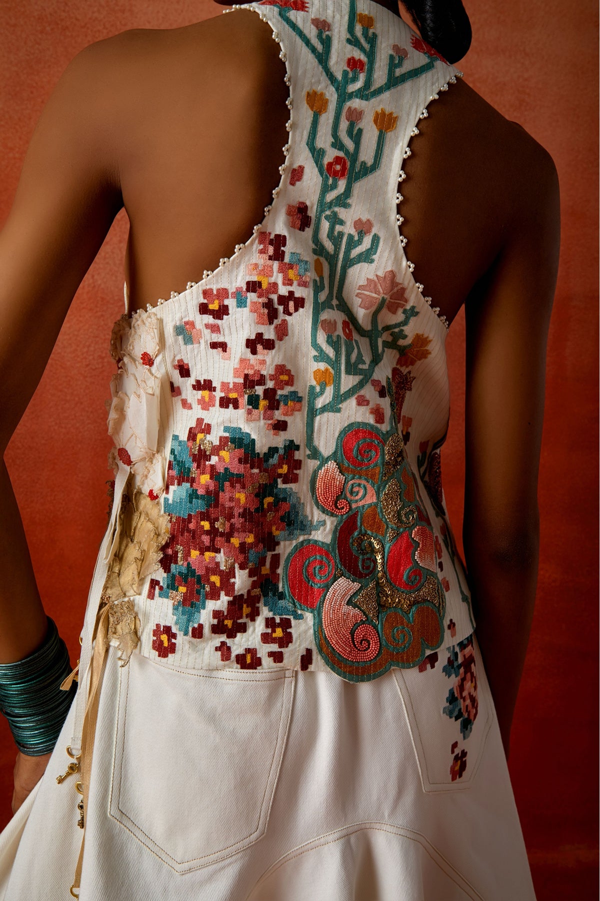 Denim Barrel Skirt Set