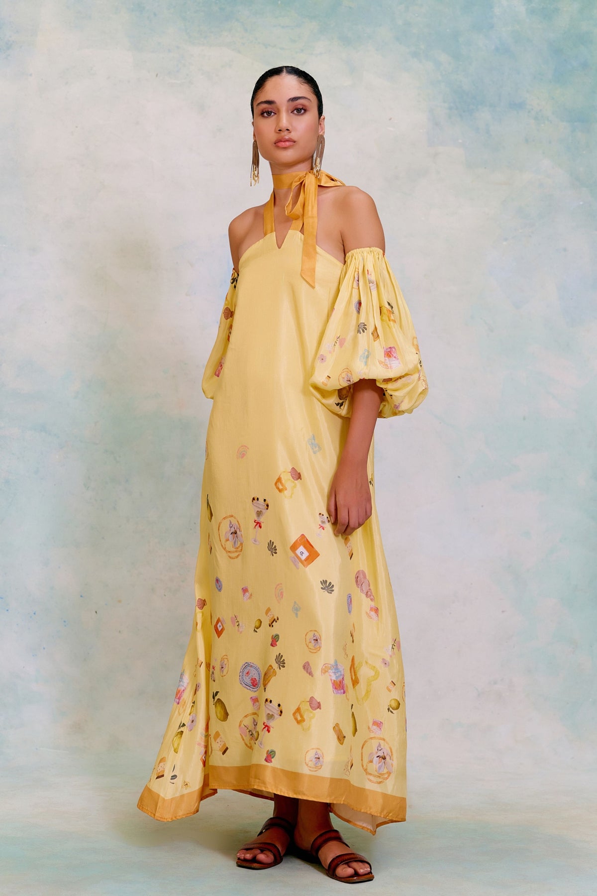 Aurora Powder Yellow Dress