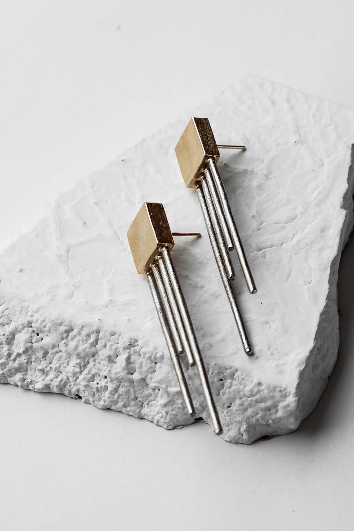 Square Trinity Earrings