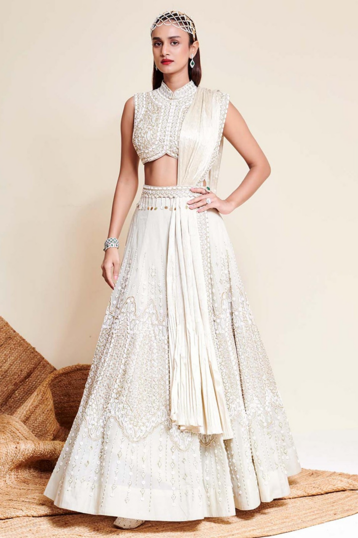 Organza Lehenga Set