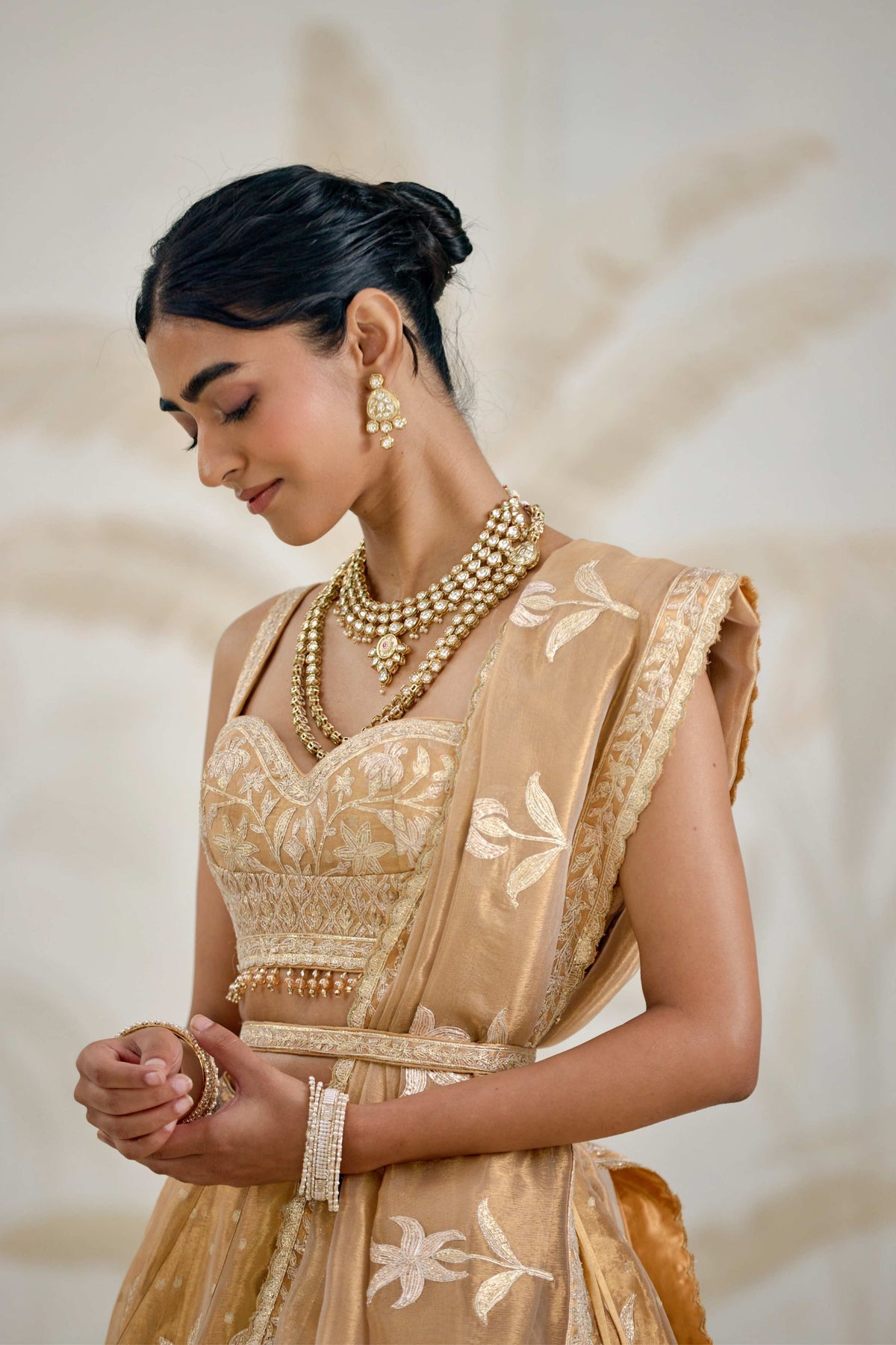 Gold Lehenga Set