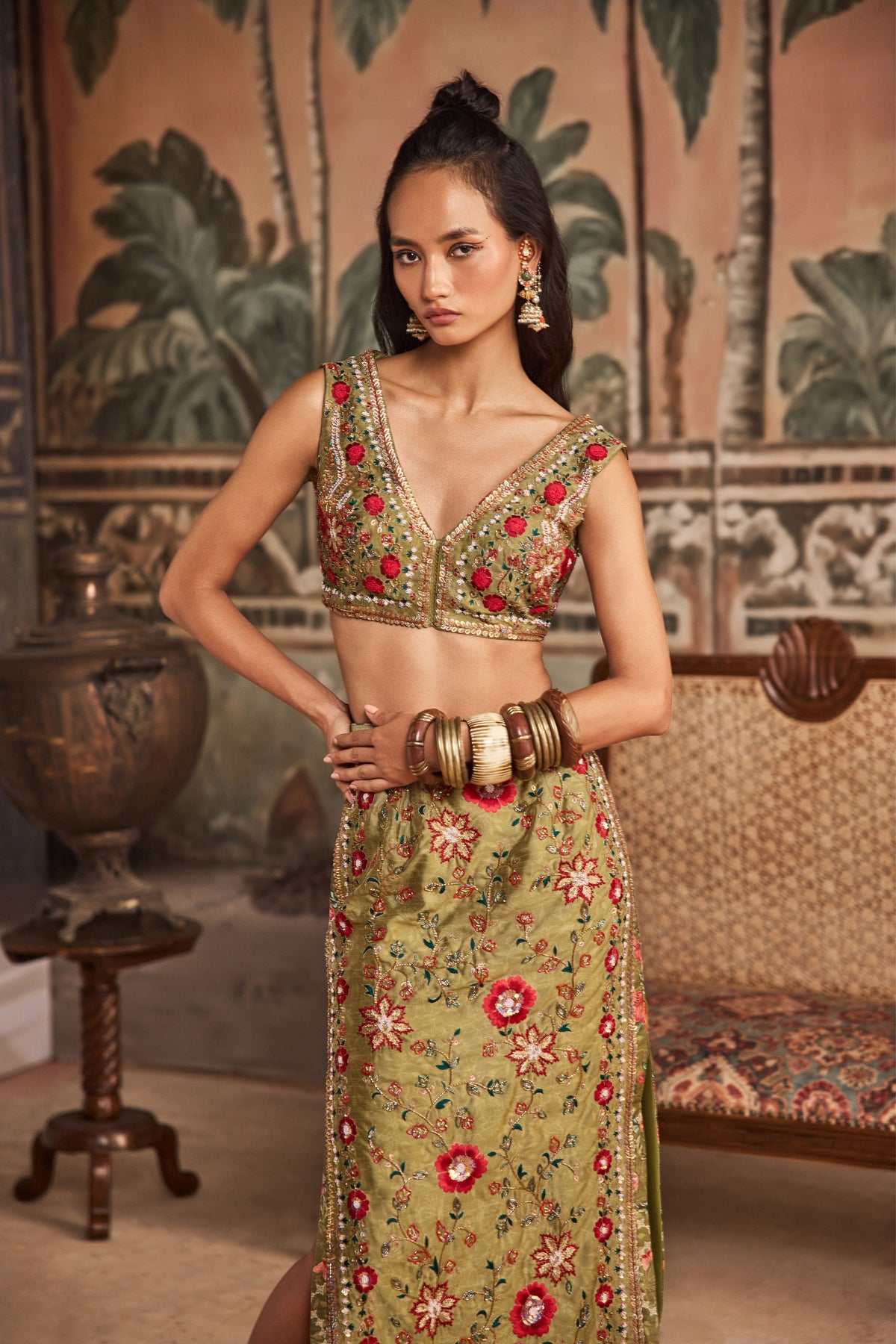 Banjaaran Barfi Skirt Set