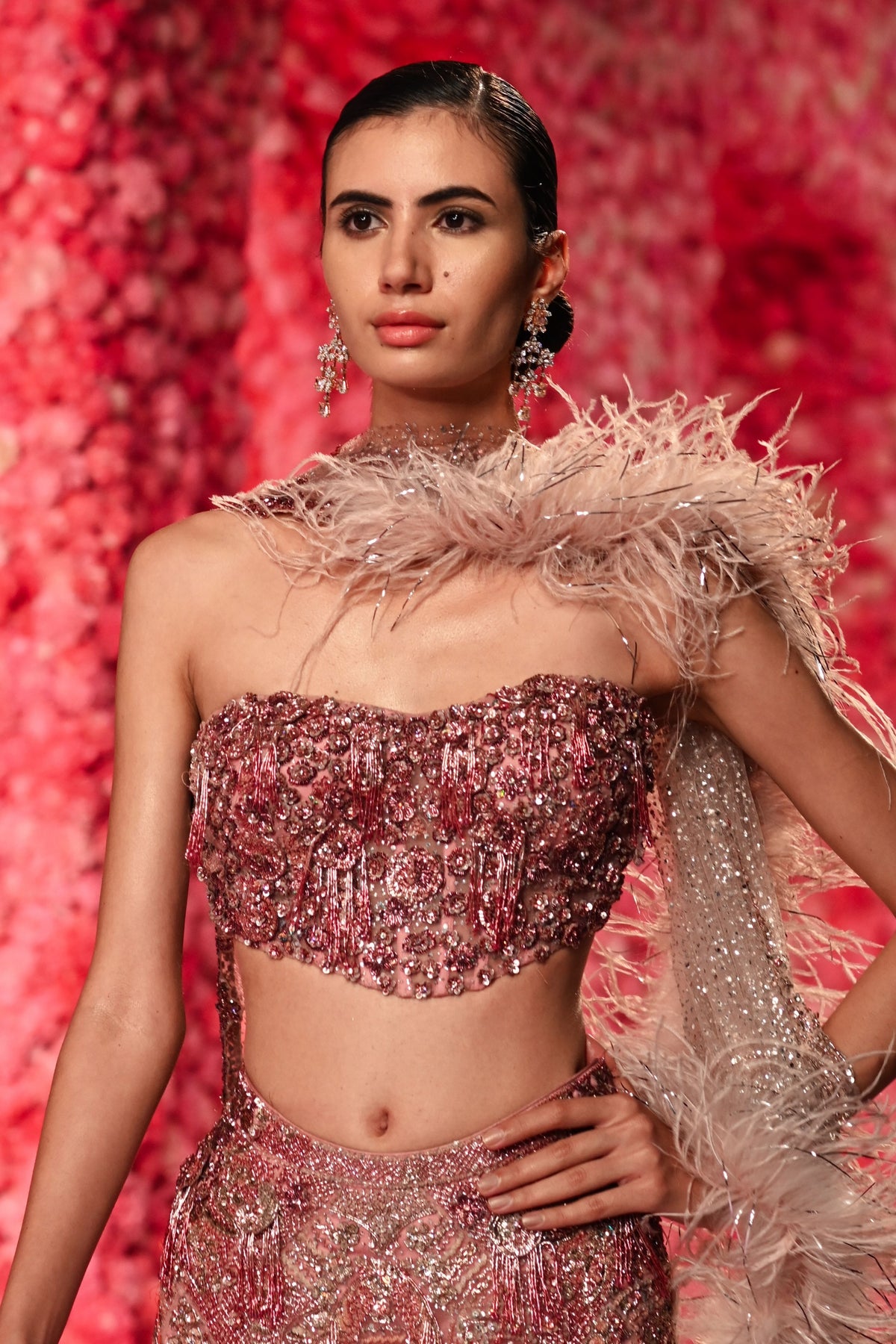 Yvette Mauve Pink Lehenga Set