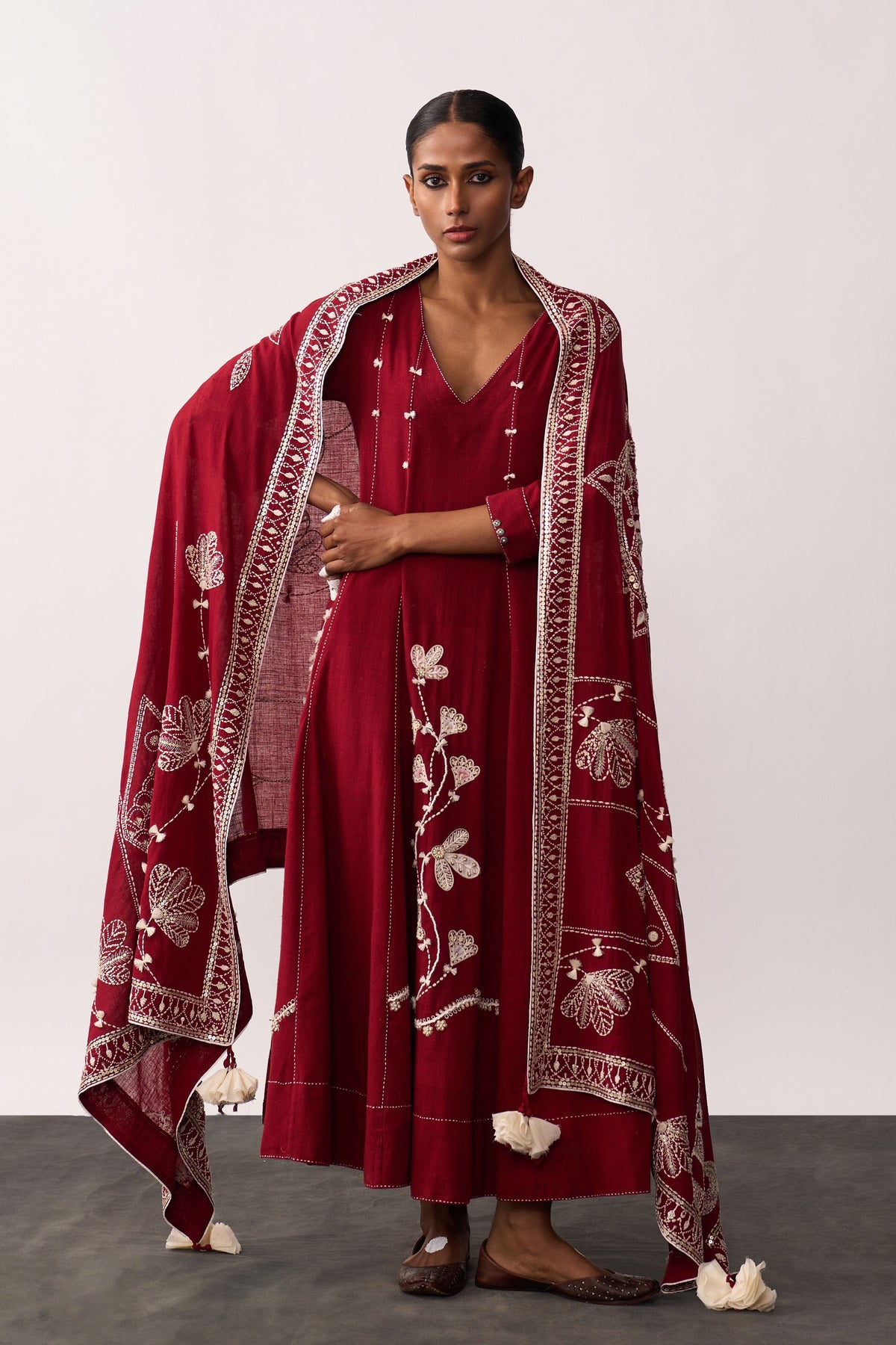 Rani Laxmi Red Dupatta