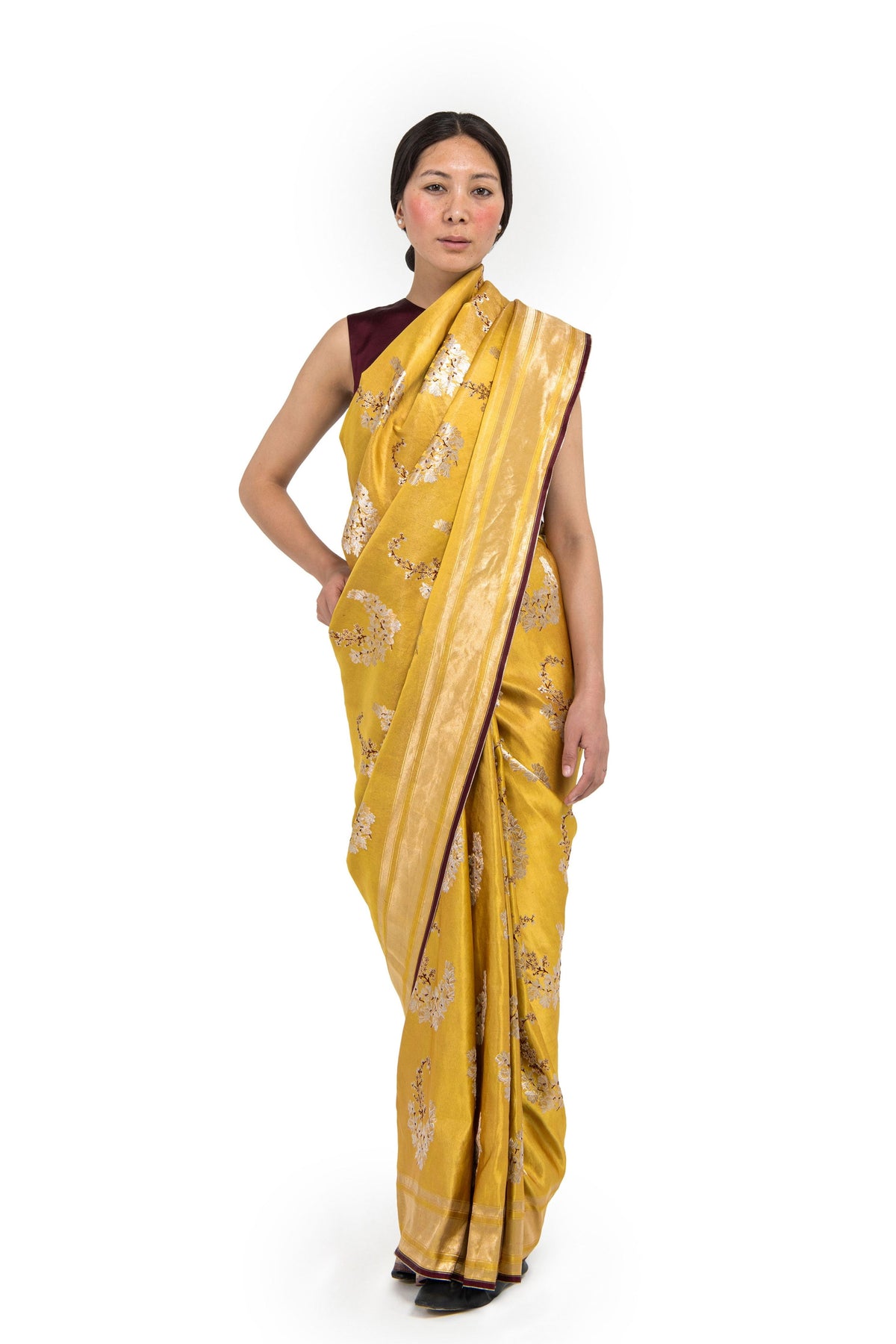 Yoru Yellow Saree