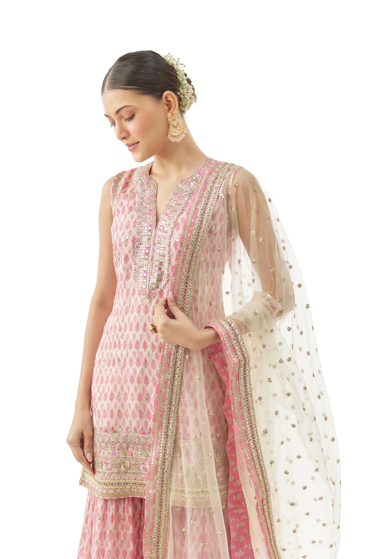 Pink Dhruvi Sharara Set