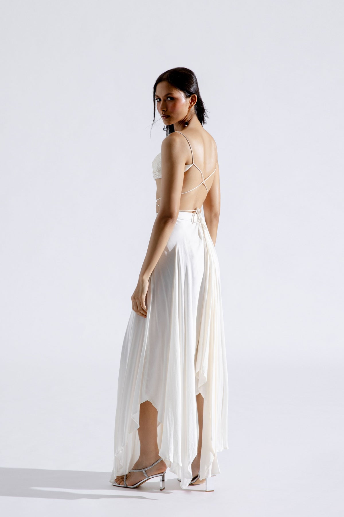 Dove Draped Skirt