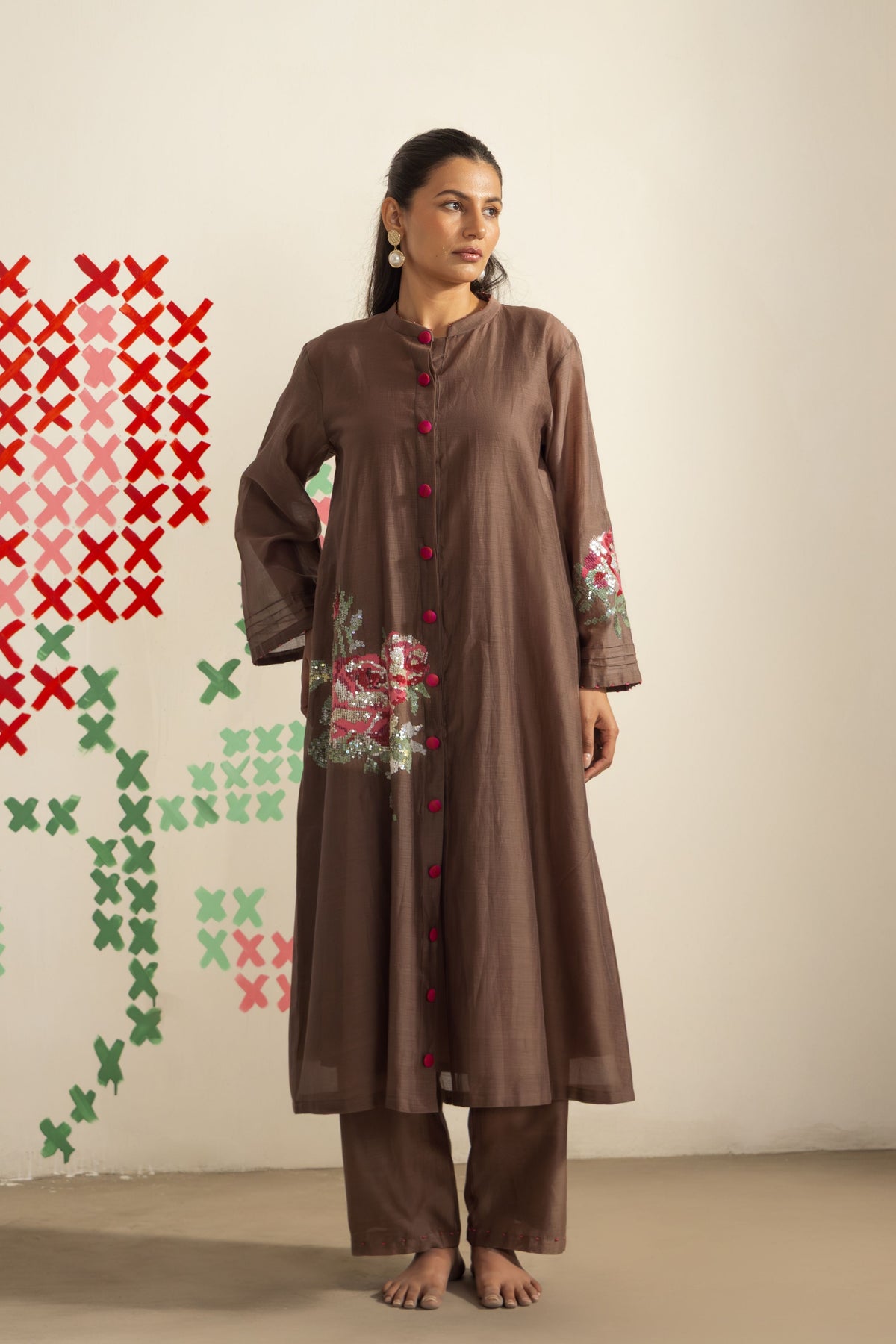 Maple Brown Kurta Set