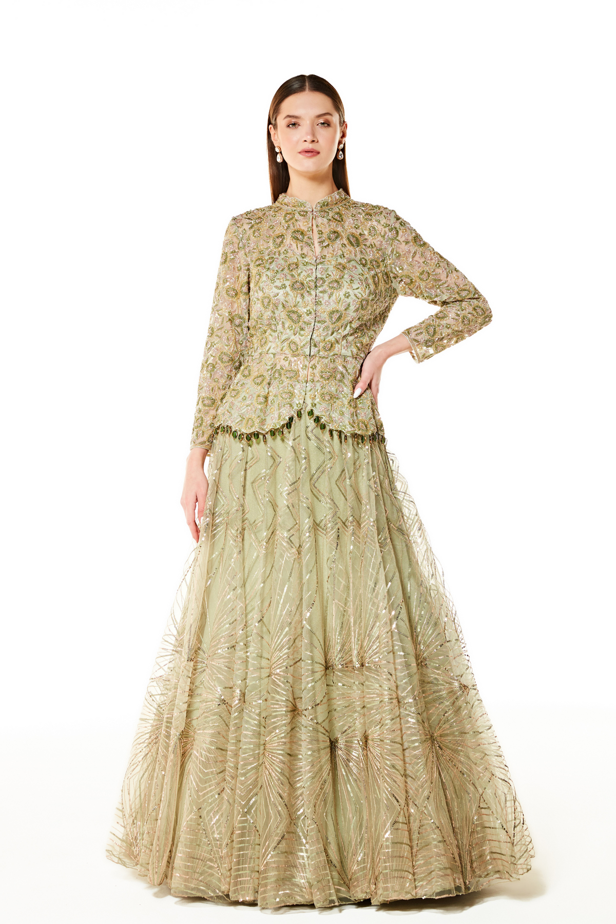 Sage Dalia Lehenga Set