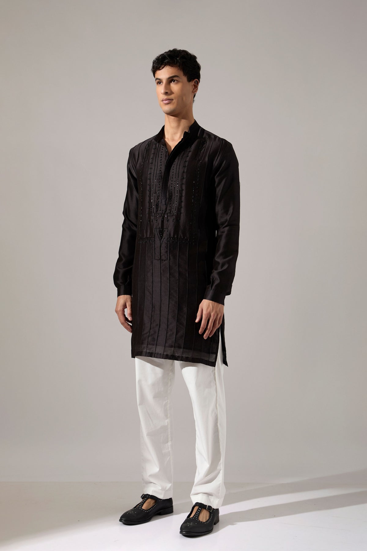 Robert Hand Embroidered Kurta Set
