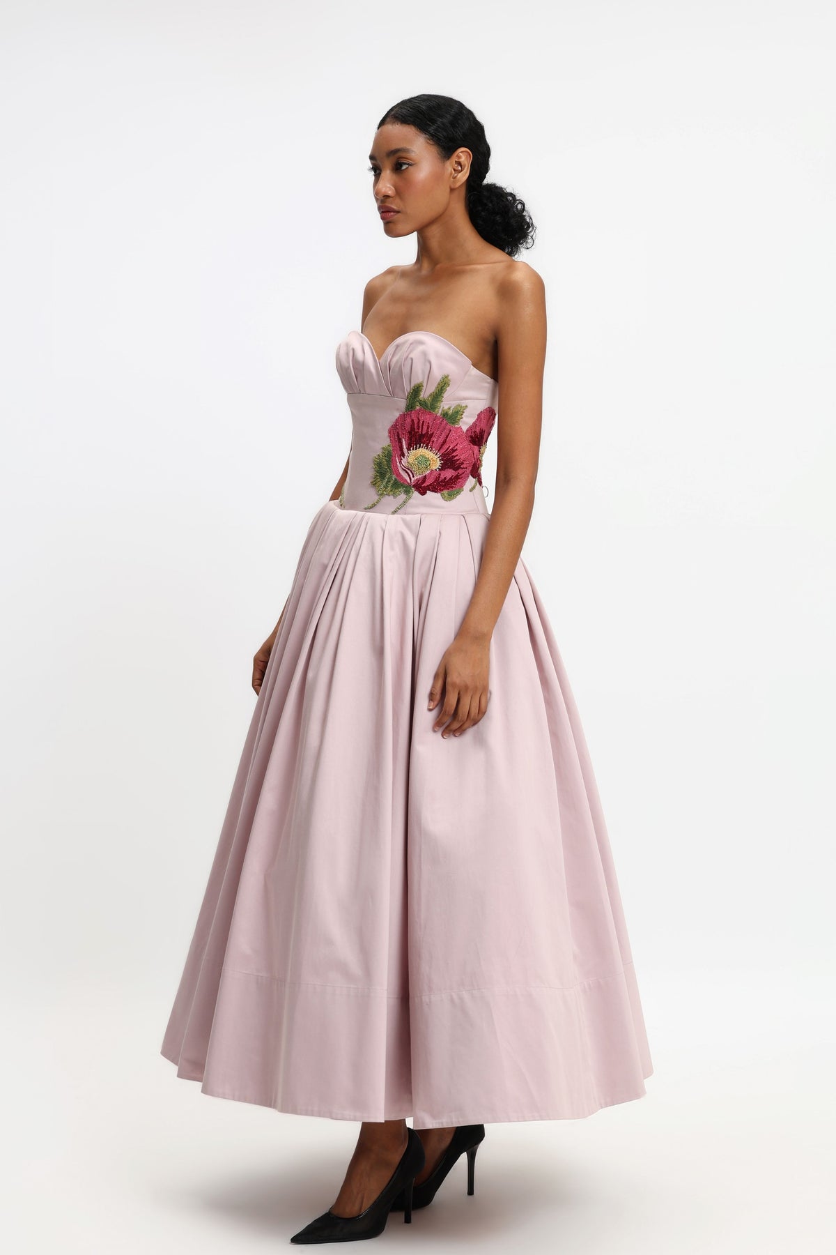 Strapless Corset Maxi Dress