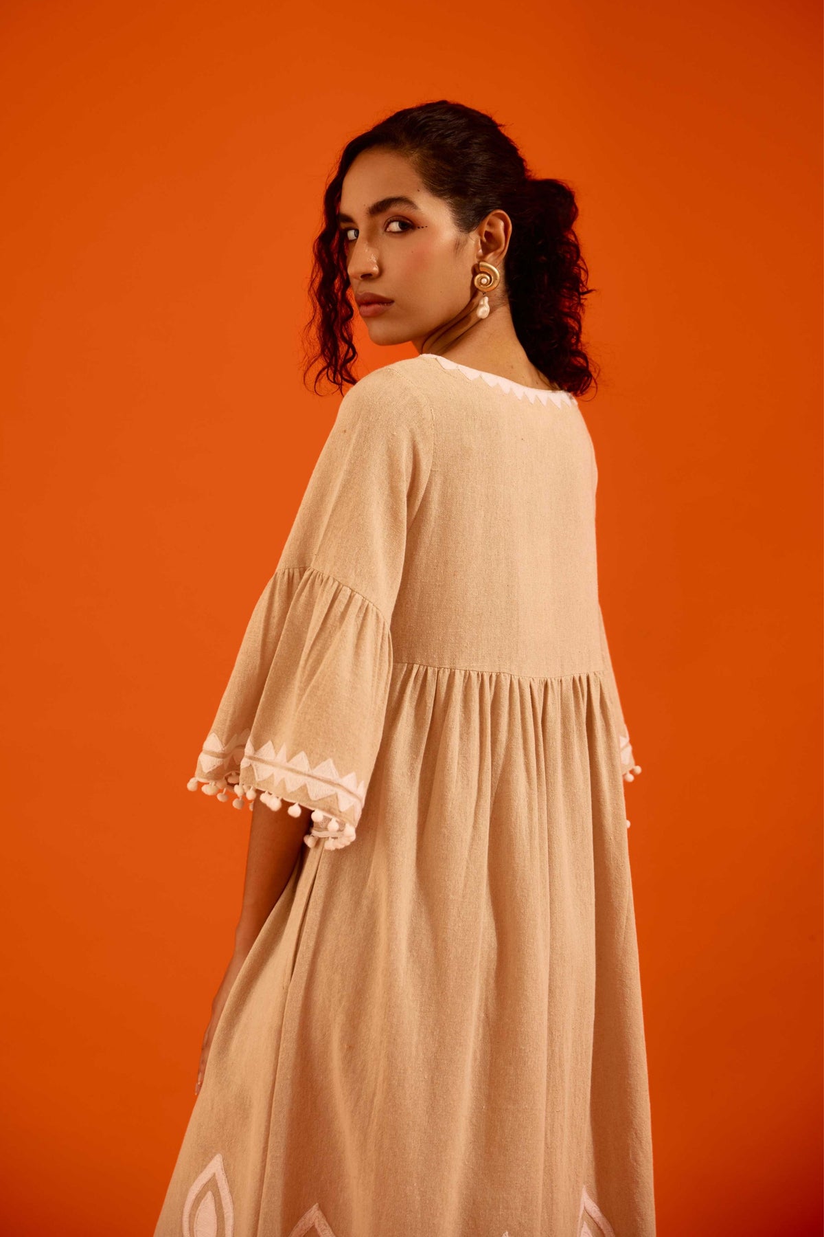 Ivory Petal Maxi Dress