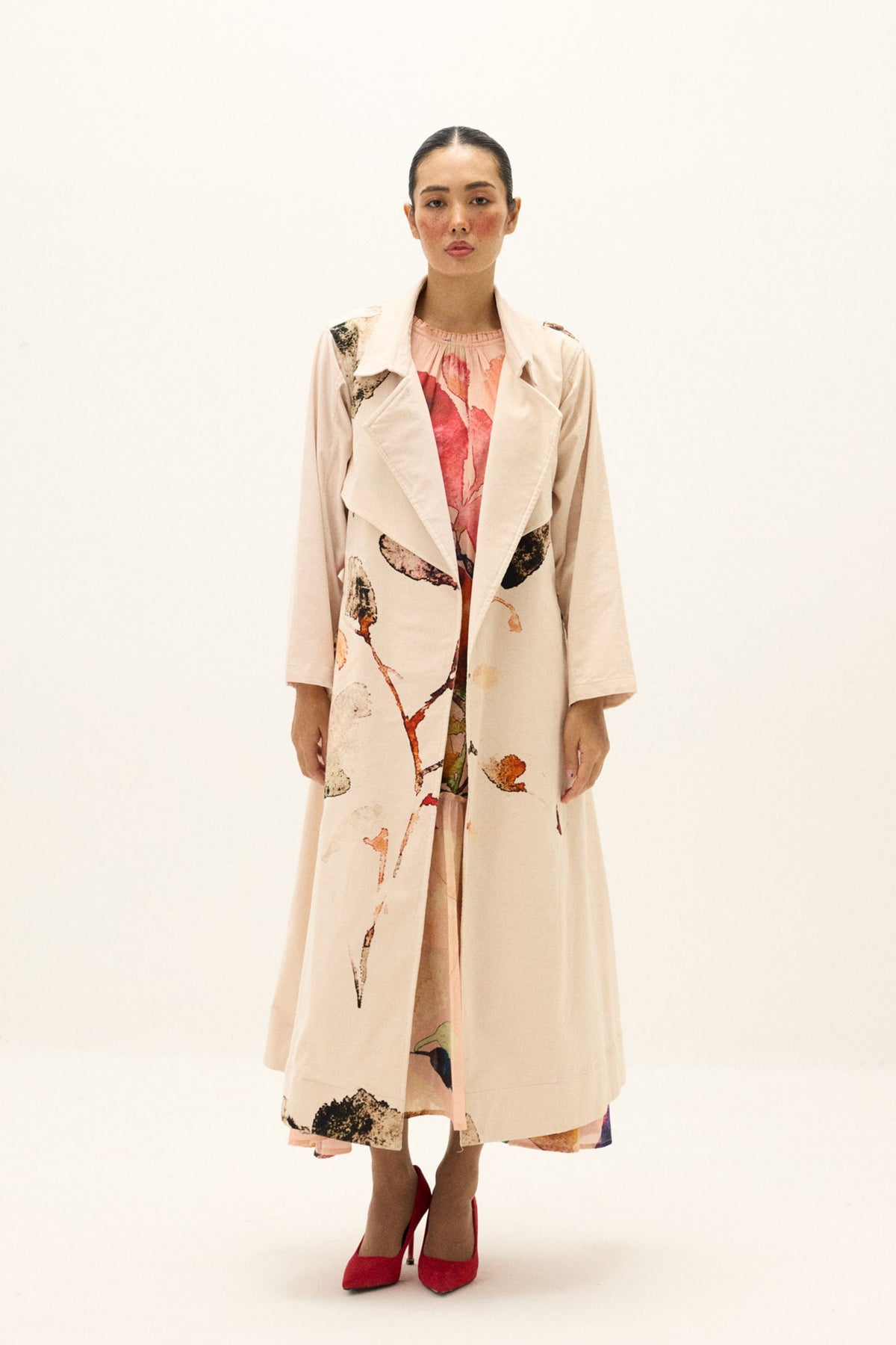 Clay Echo Trench Coat