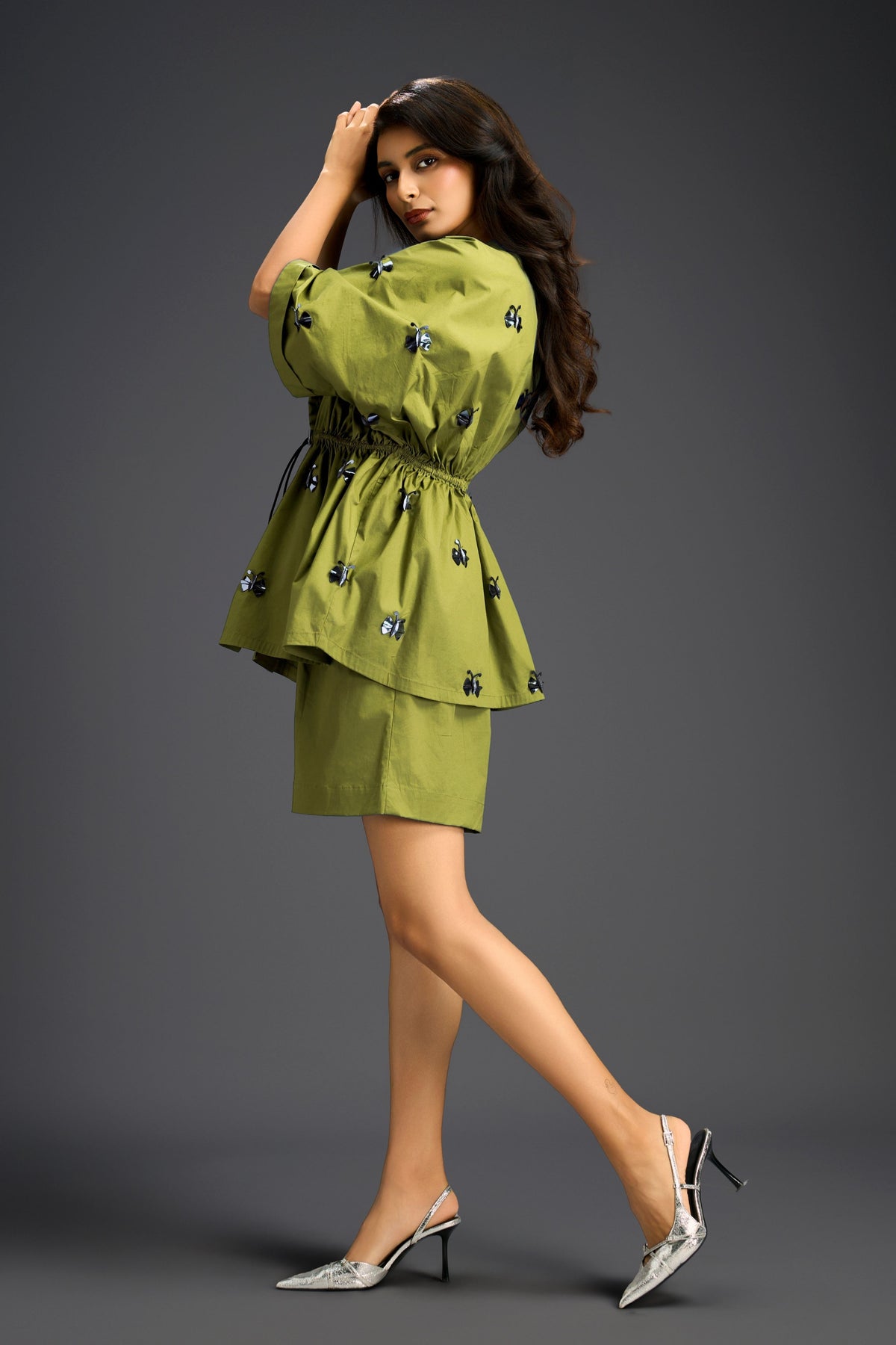 Green Embellished Co-ord Set