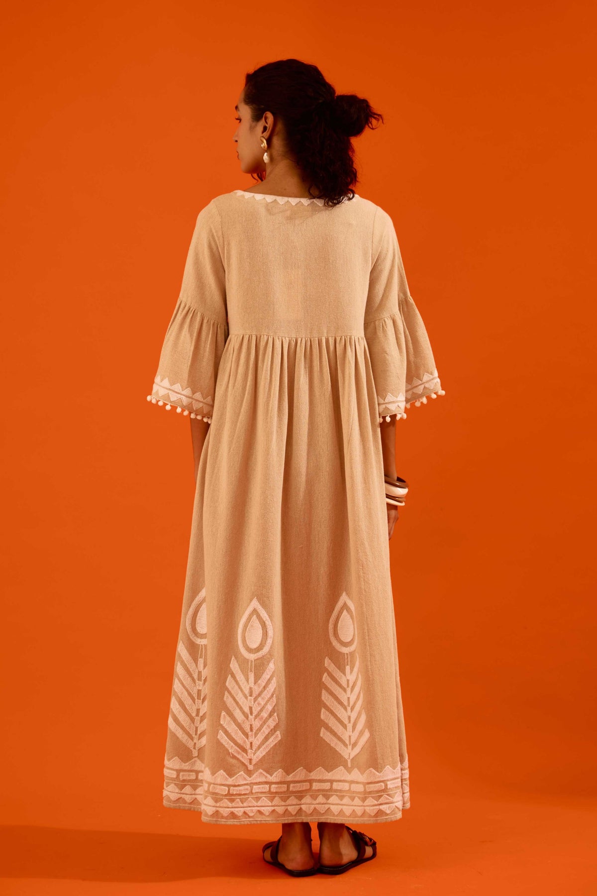 Ivory Petal Maxi Dress