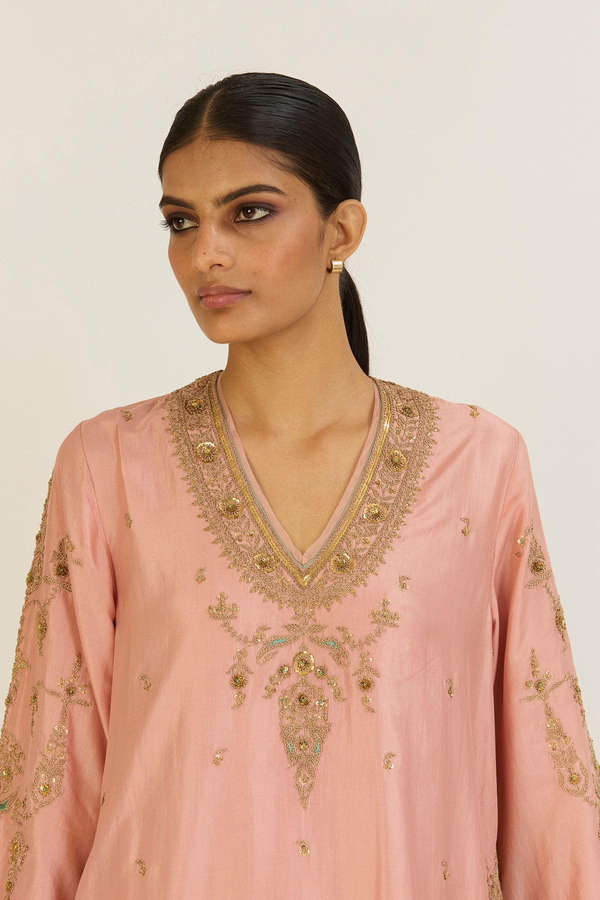 Sehmat Salmon Pink Kurta &amp; Pants
