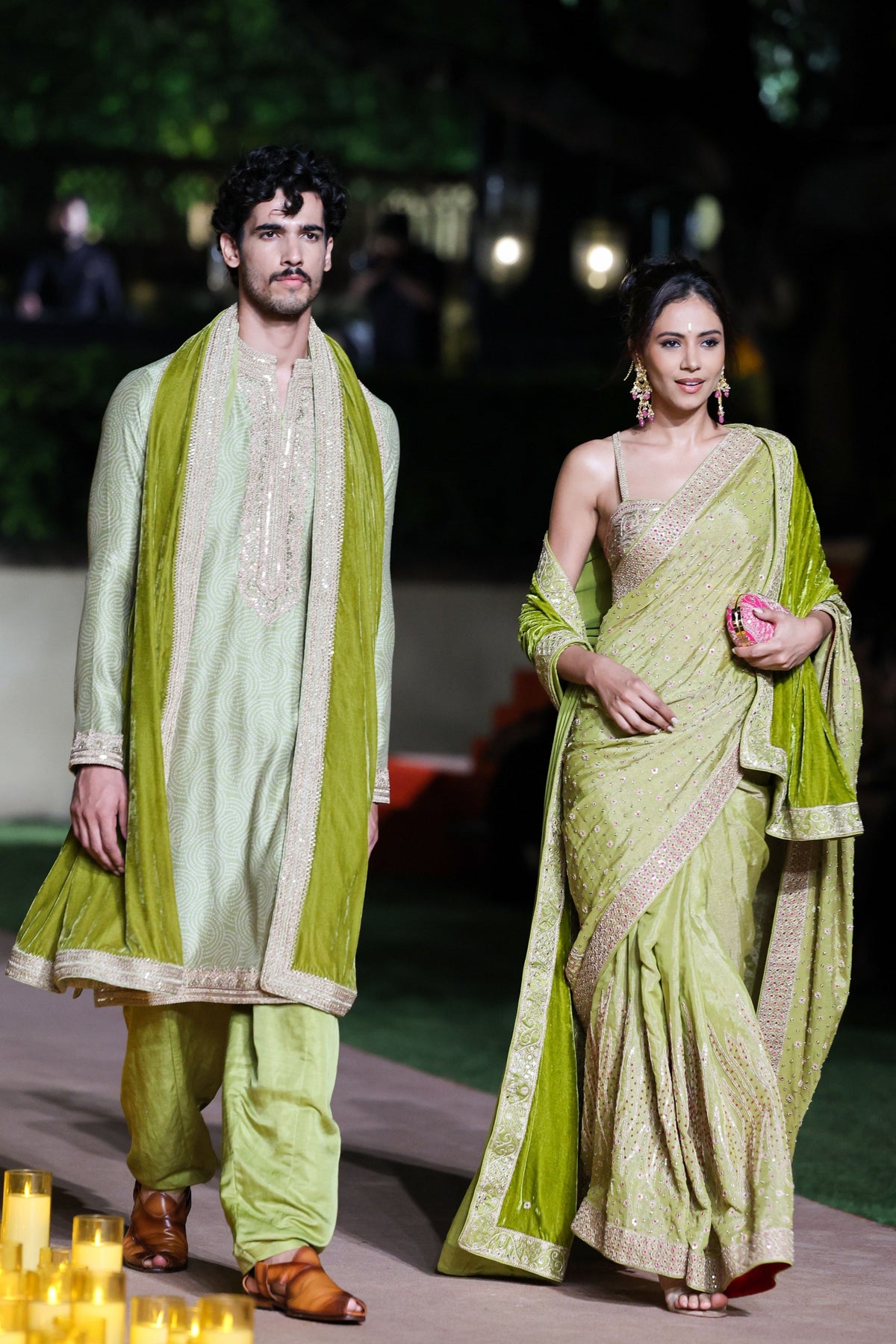 Classic Dry Heena Saree Set