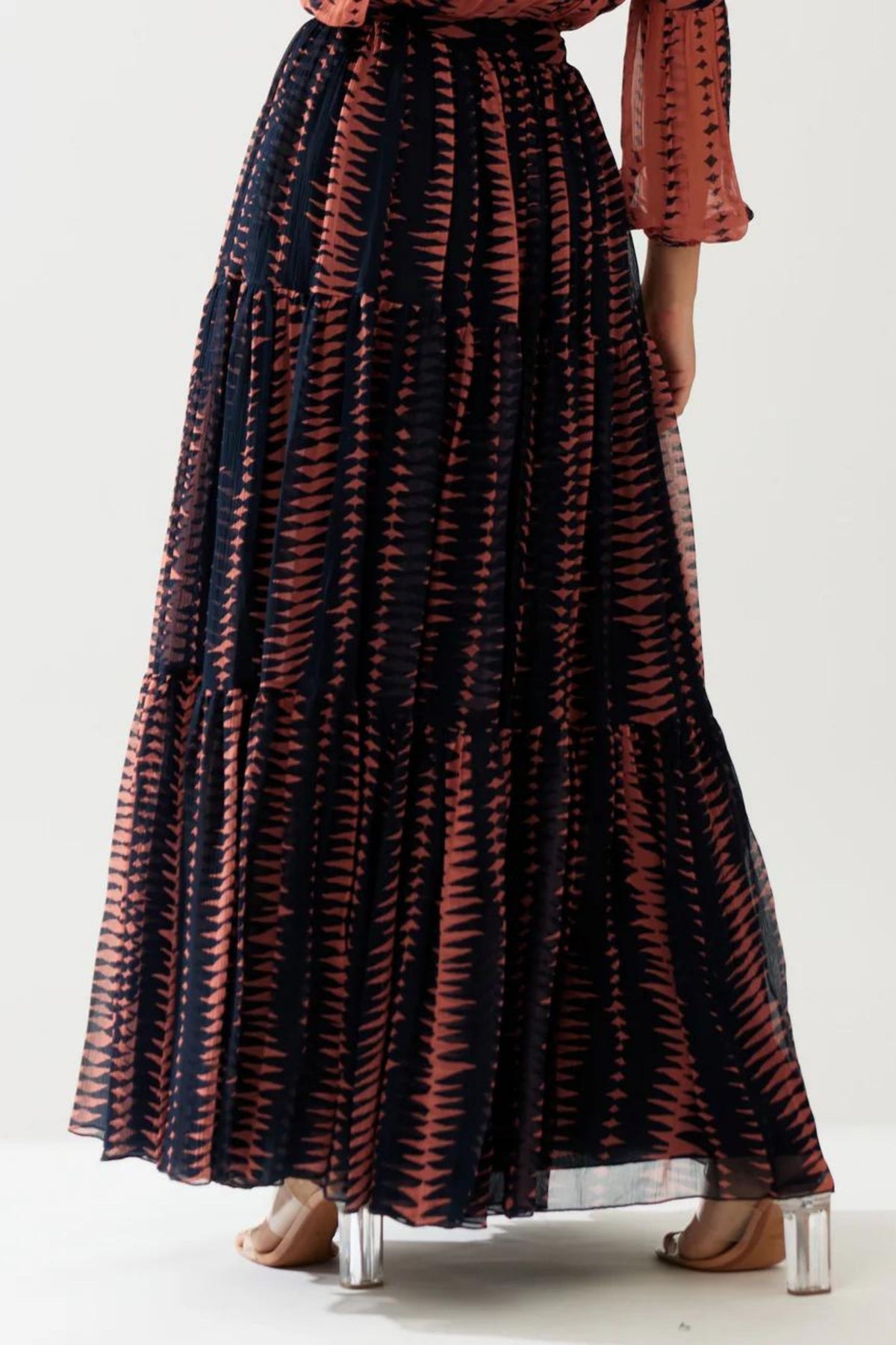 Blue And Pink Skirt