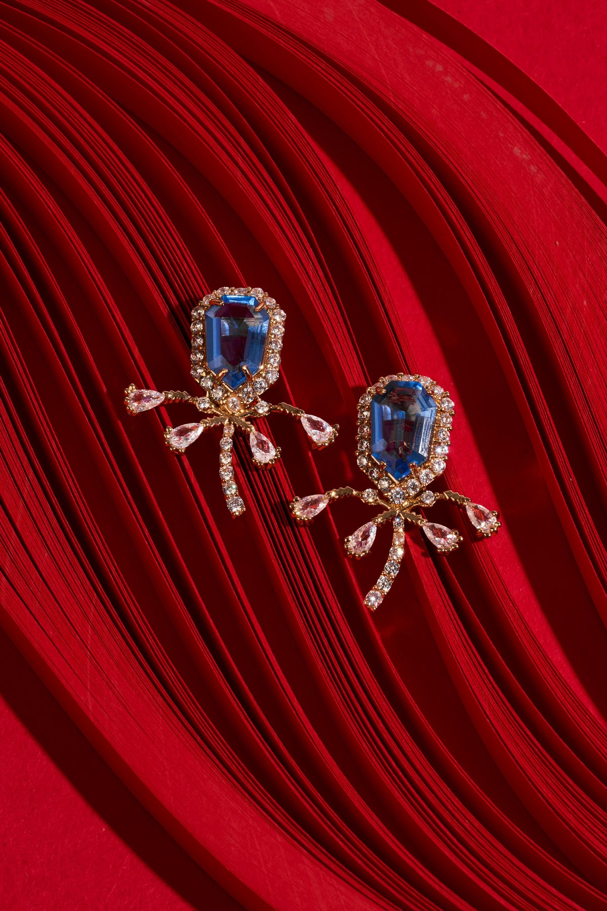 The Faena Mini Earcuffs in Tanzanite