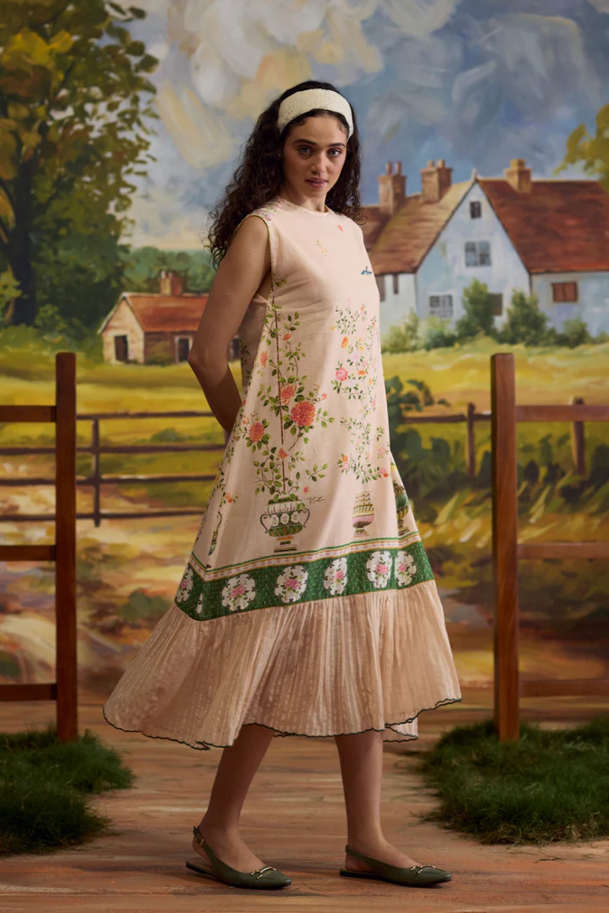 Sorbet Floral Lenin Dress
