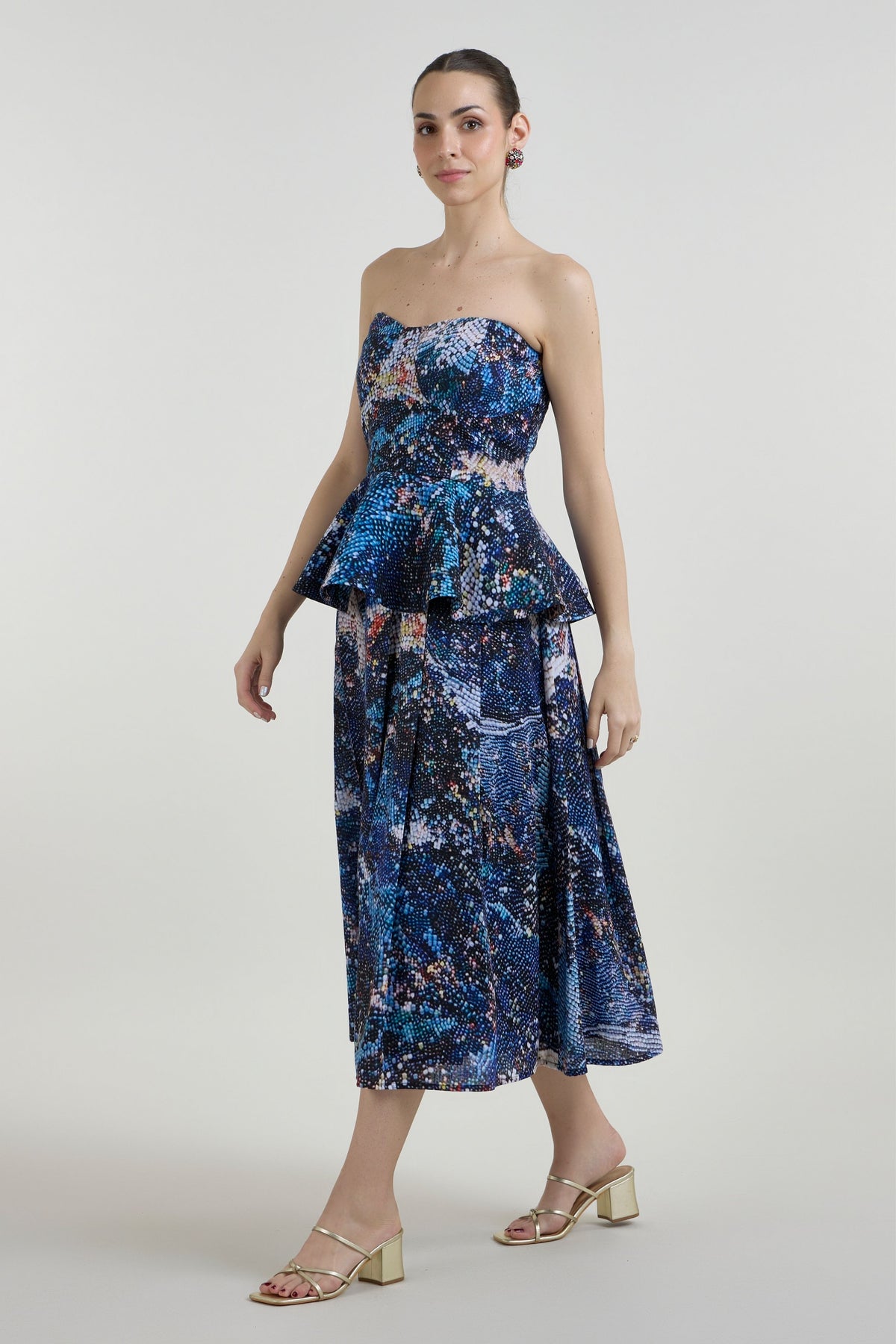 Mosaic Peplum Skirt Set