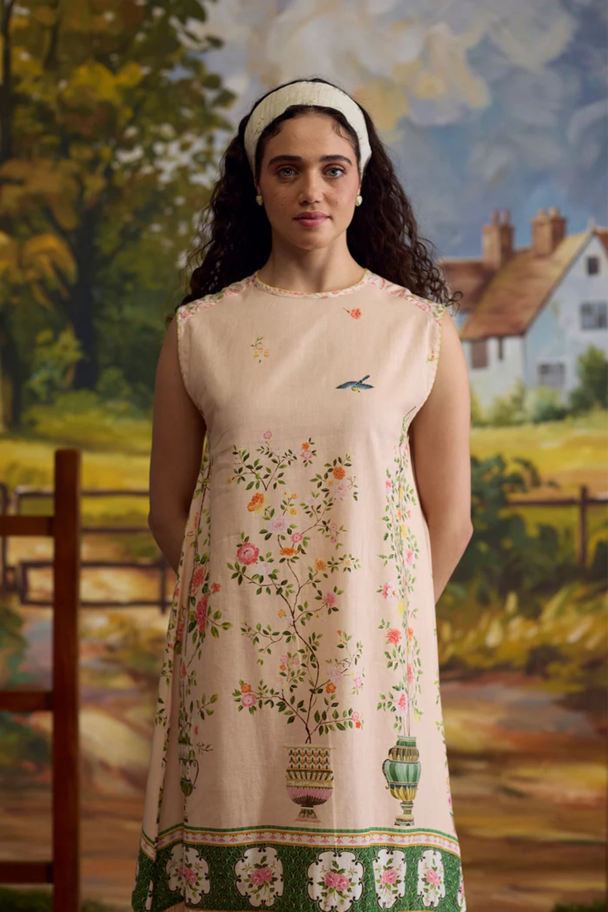 Sorbet Floral Lenin Dress