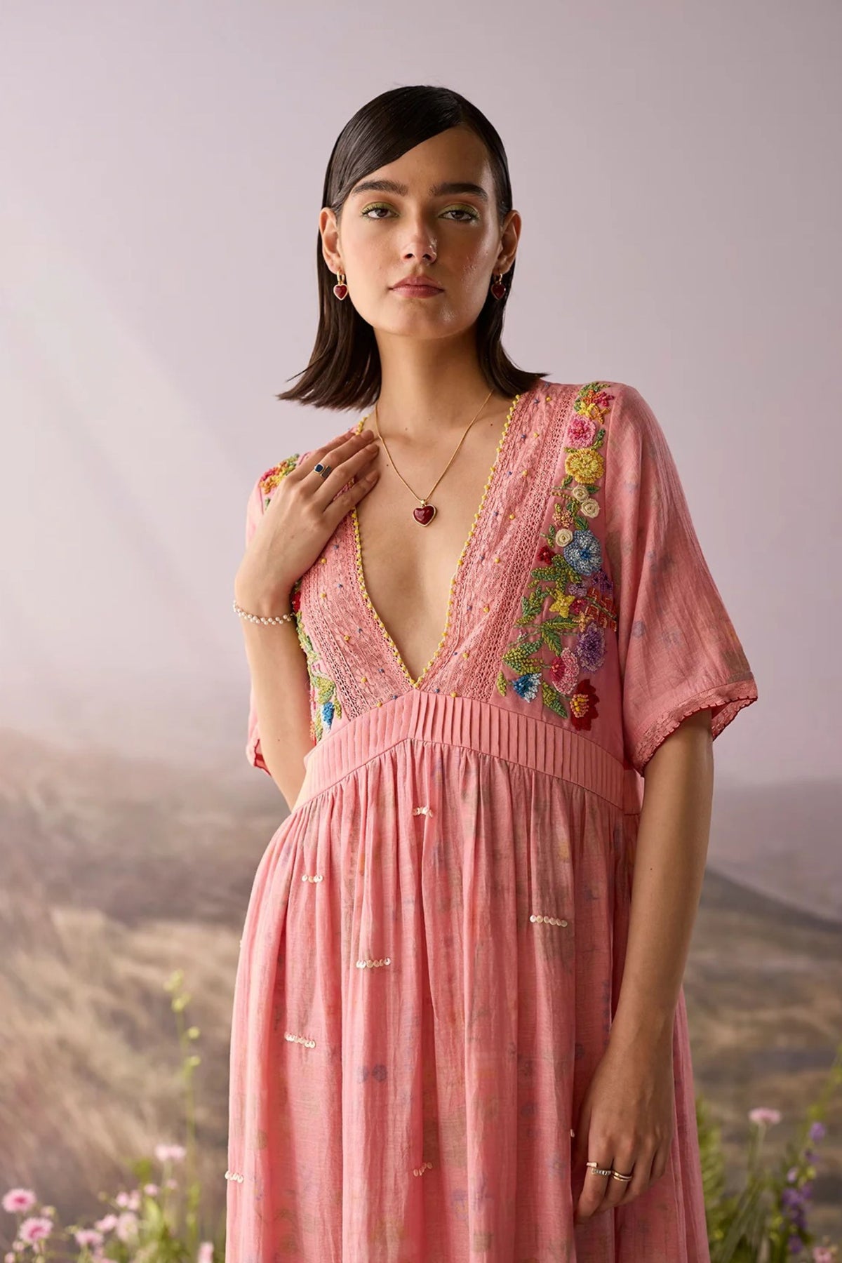 Rose Floral Maxi Dress