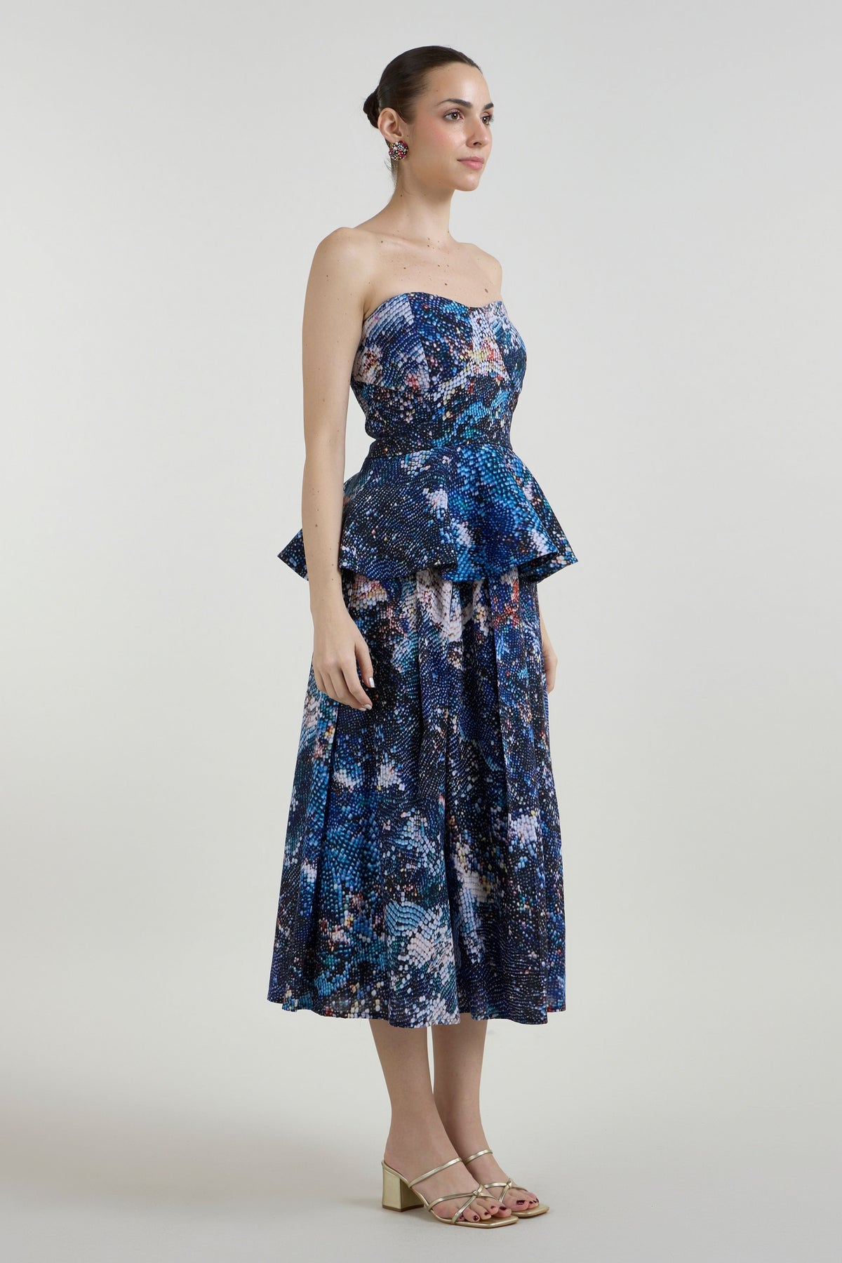 Mosaic Peplum Skirt Set