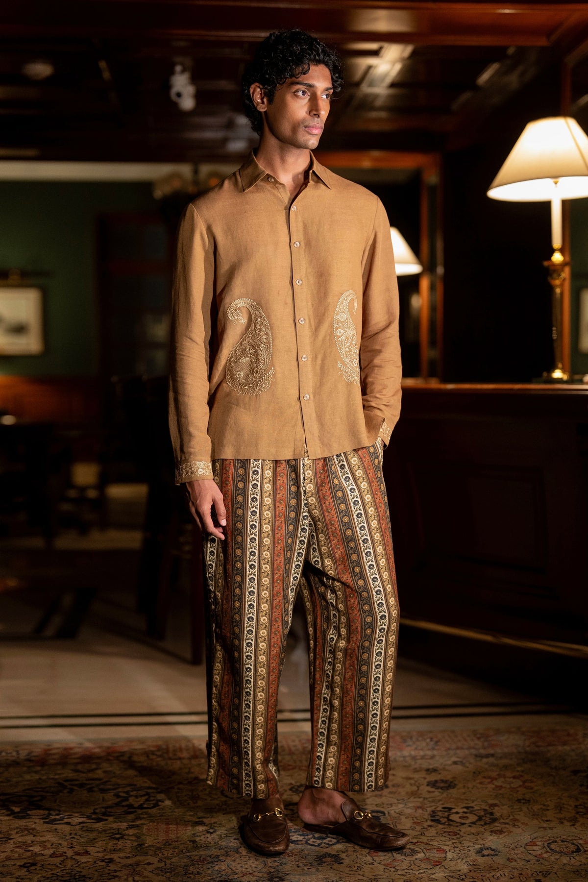 Embroidered Linen Shirt