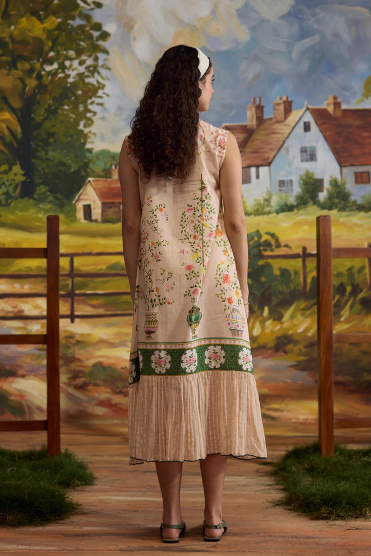 Sorbet Floral Lenin Dress