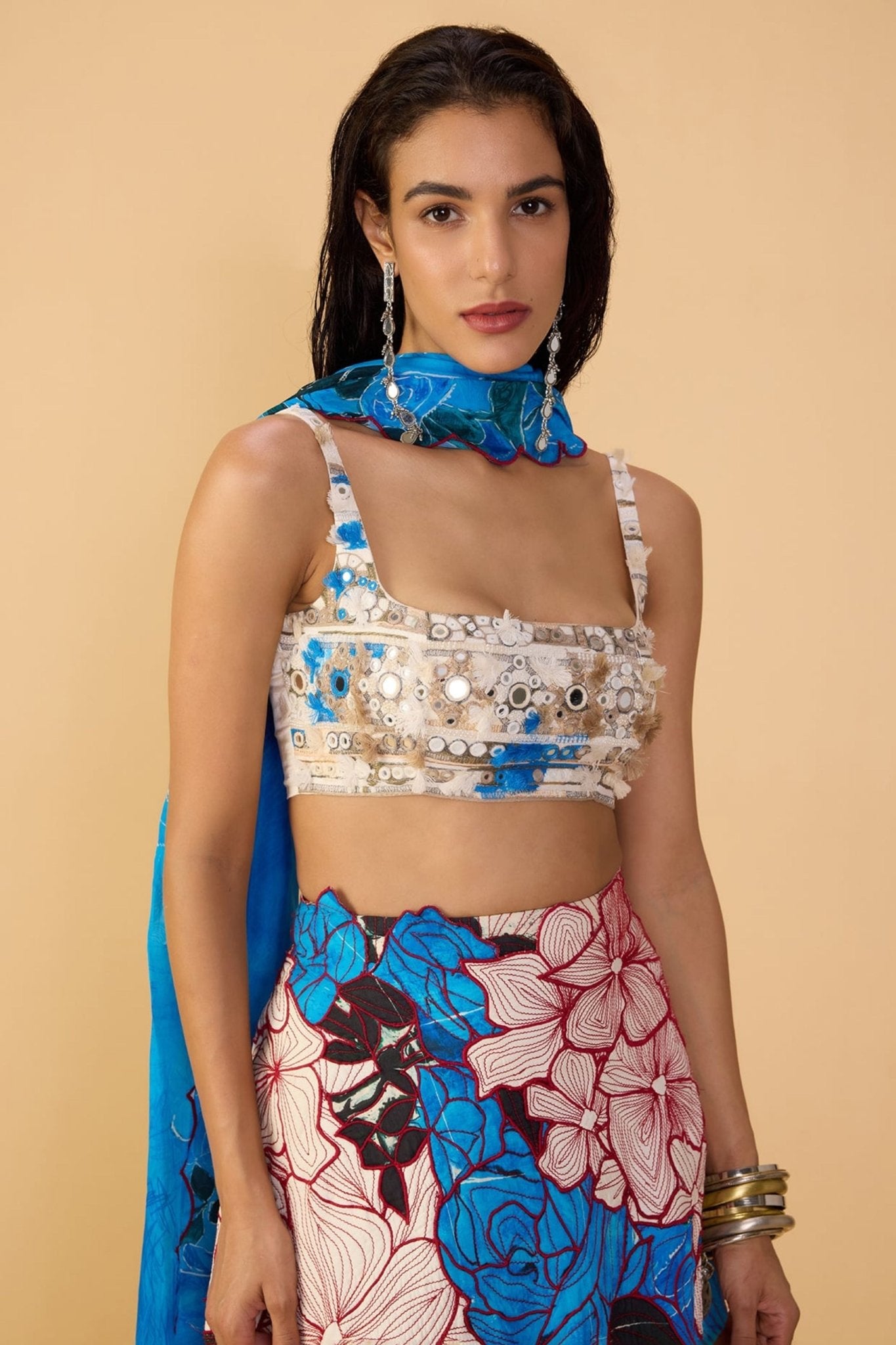 Abstract Print Dupatta - Saaksha & Kinni - Elahe