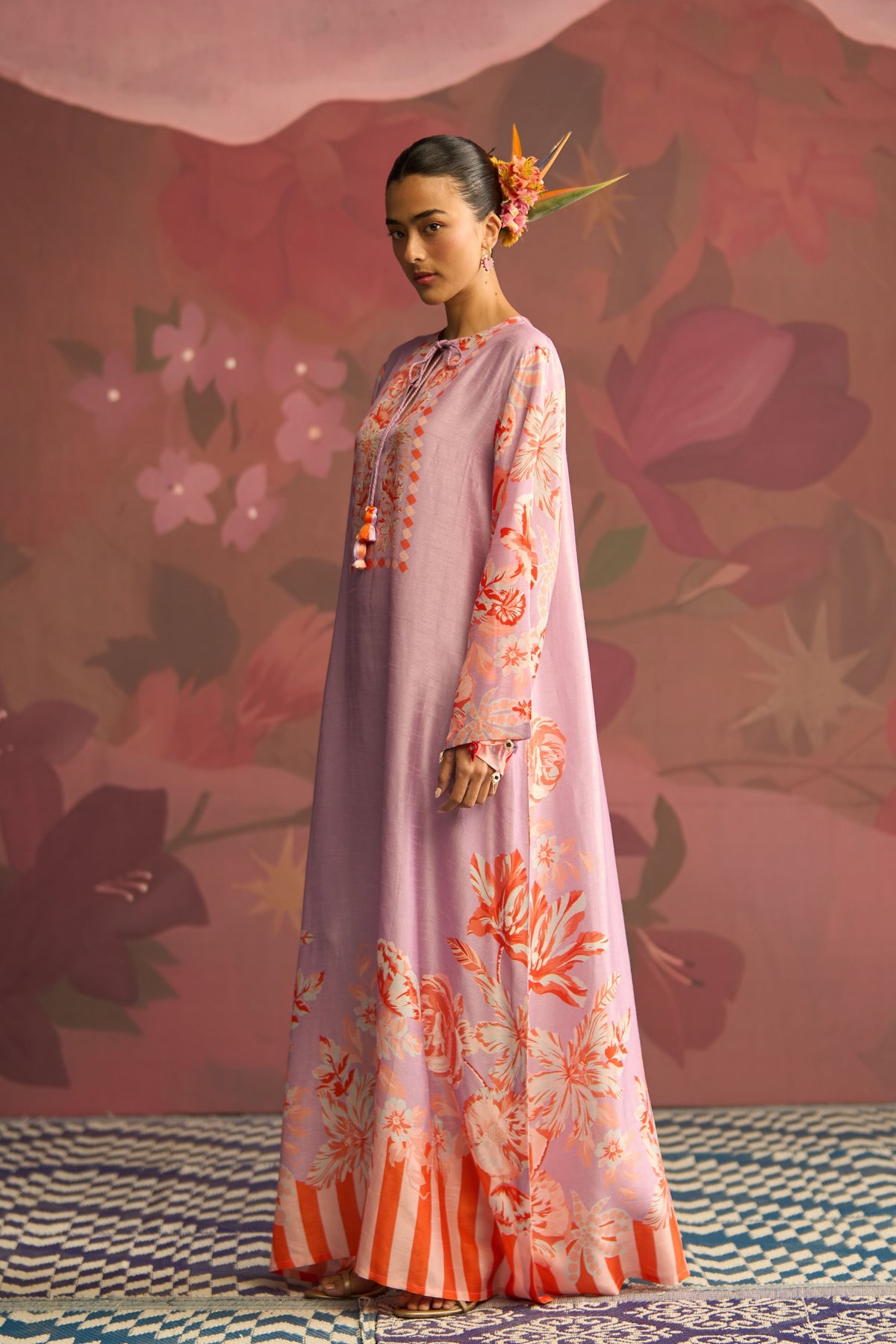 Lavender Blush Bloom Kaftan
