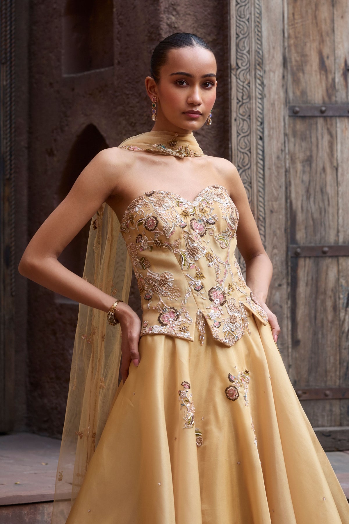 Gilded Grace Corset &amp; Skirt Set