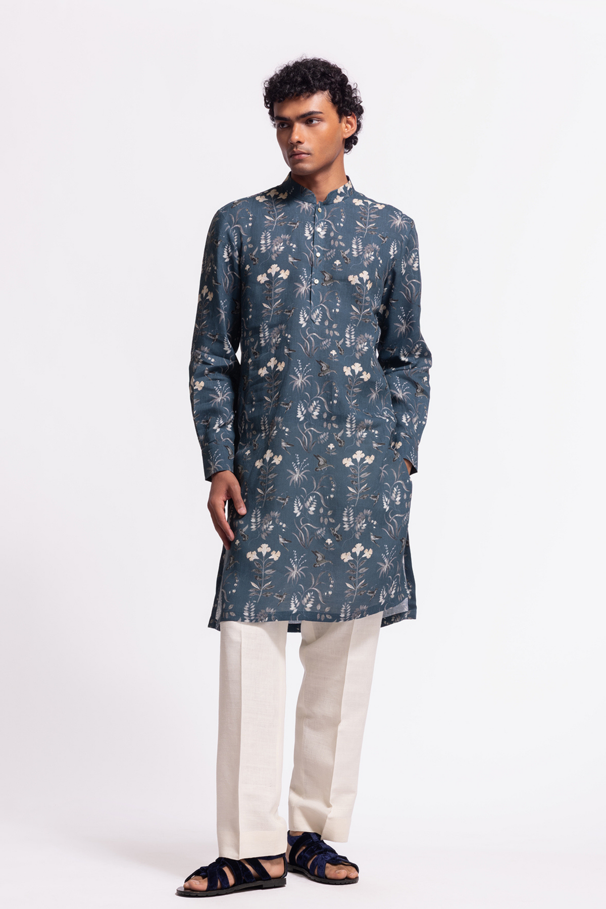 Floral Printed Short Kurta
