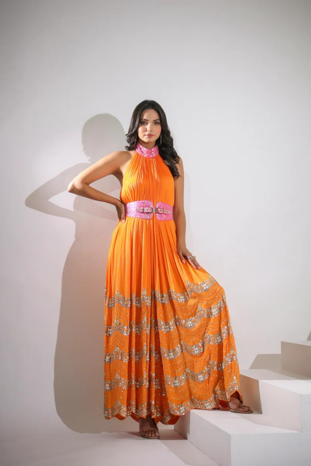 Orange Jumpsuit Set