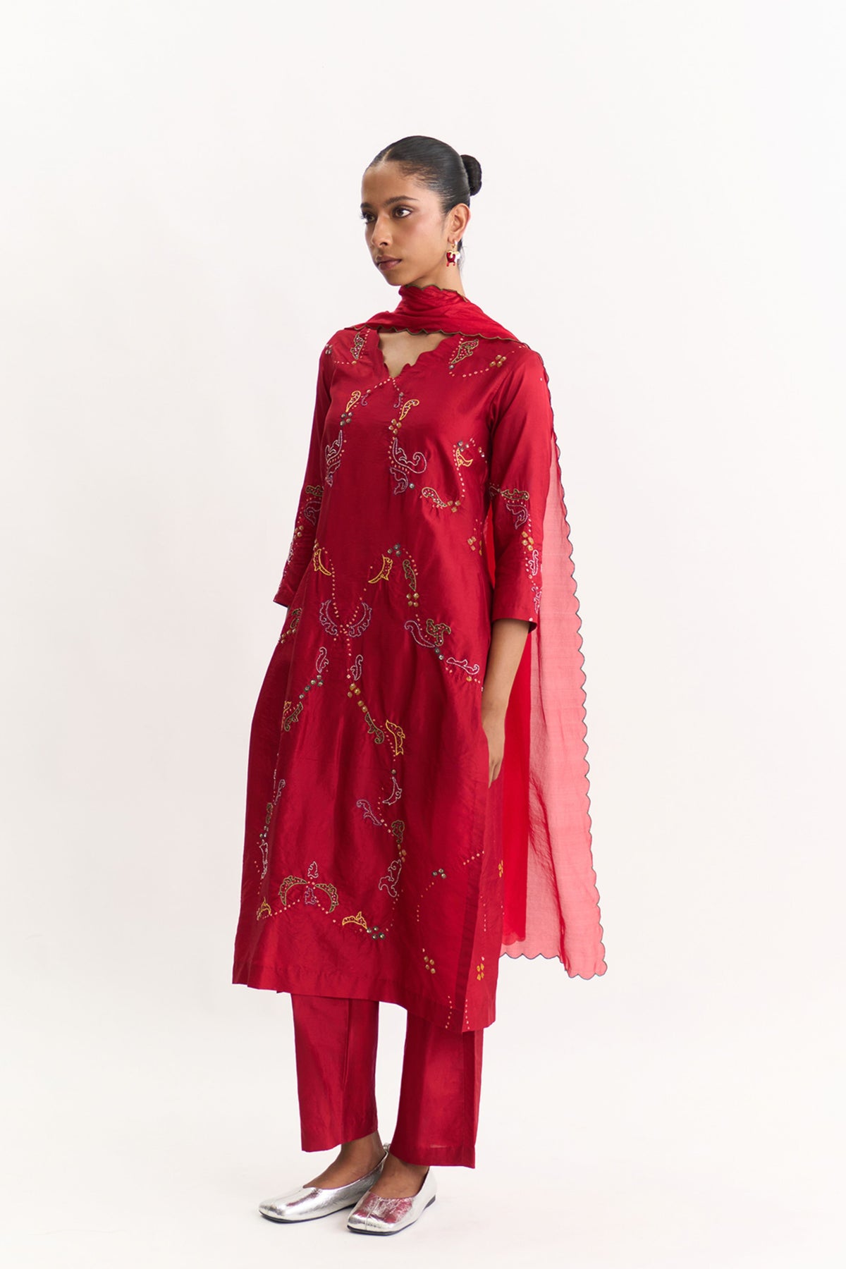 Roam Maroon Kurta Set