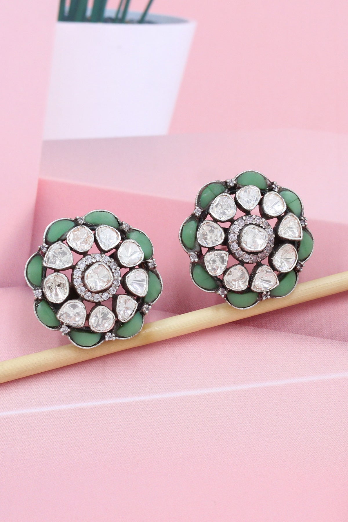 Green Earrings