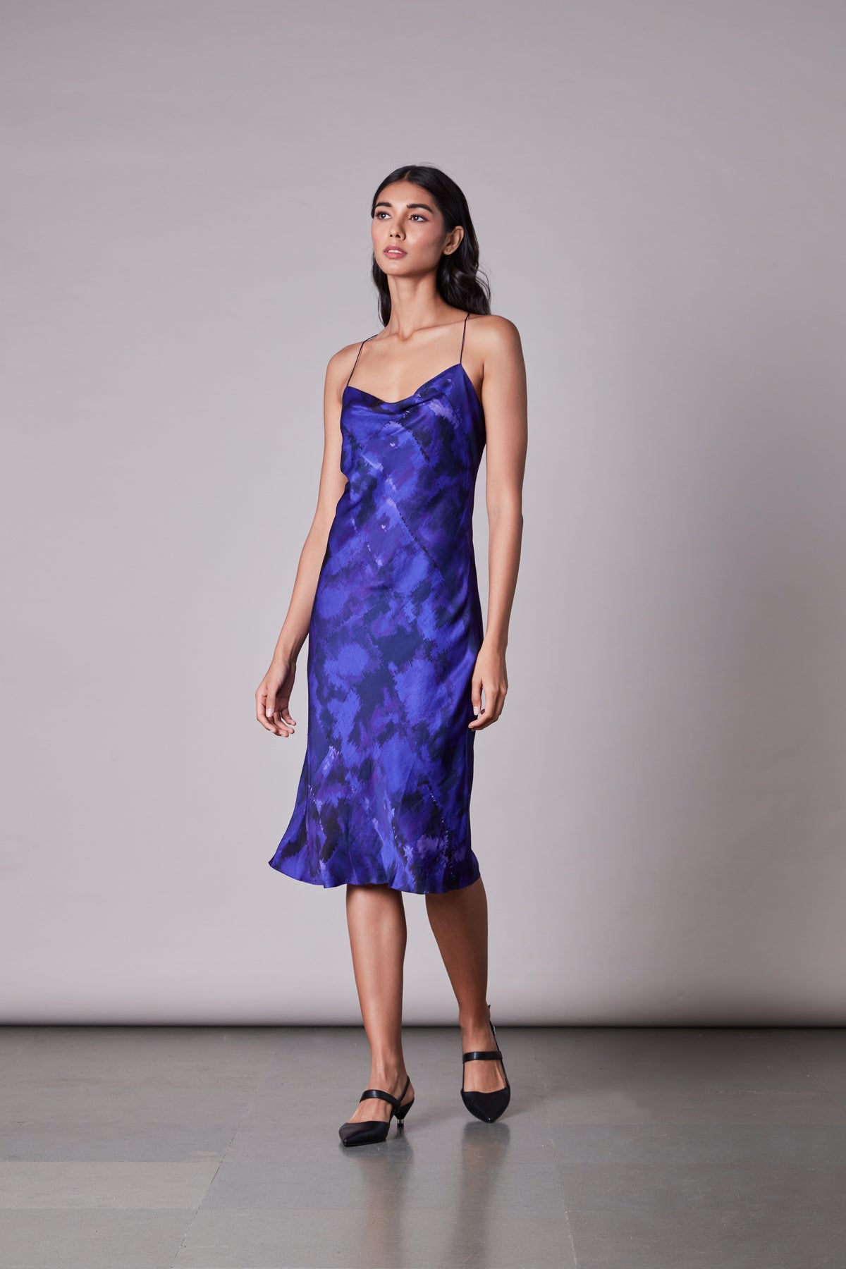 Shaded print dress
