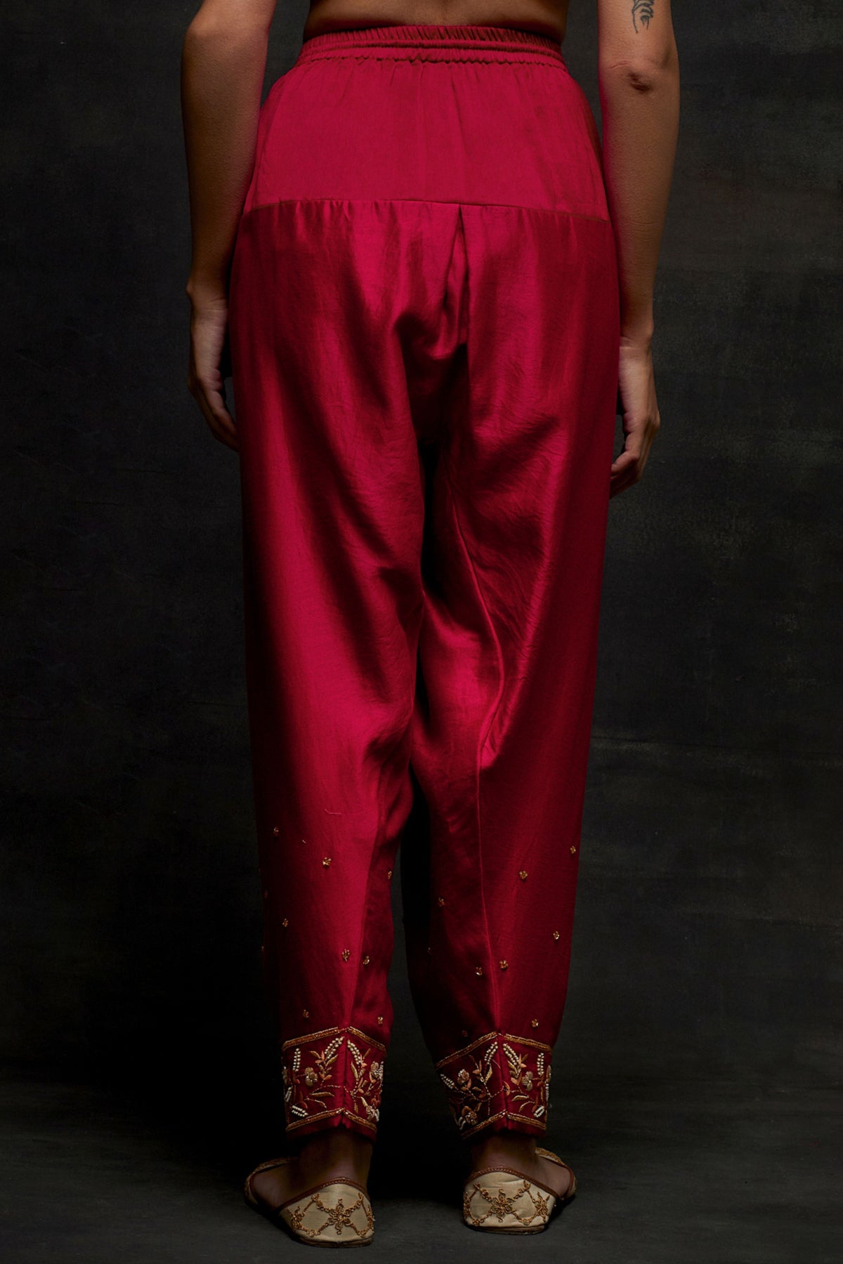 Red Short Kurta Set