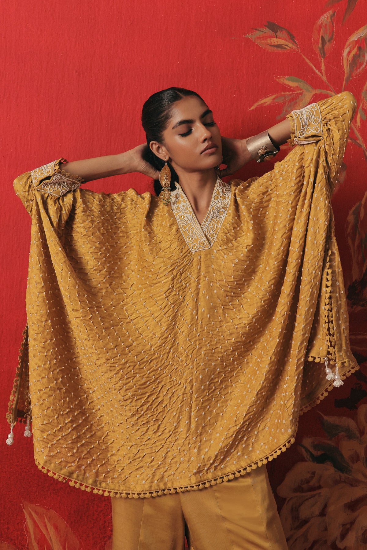 V Neck Sharara Set