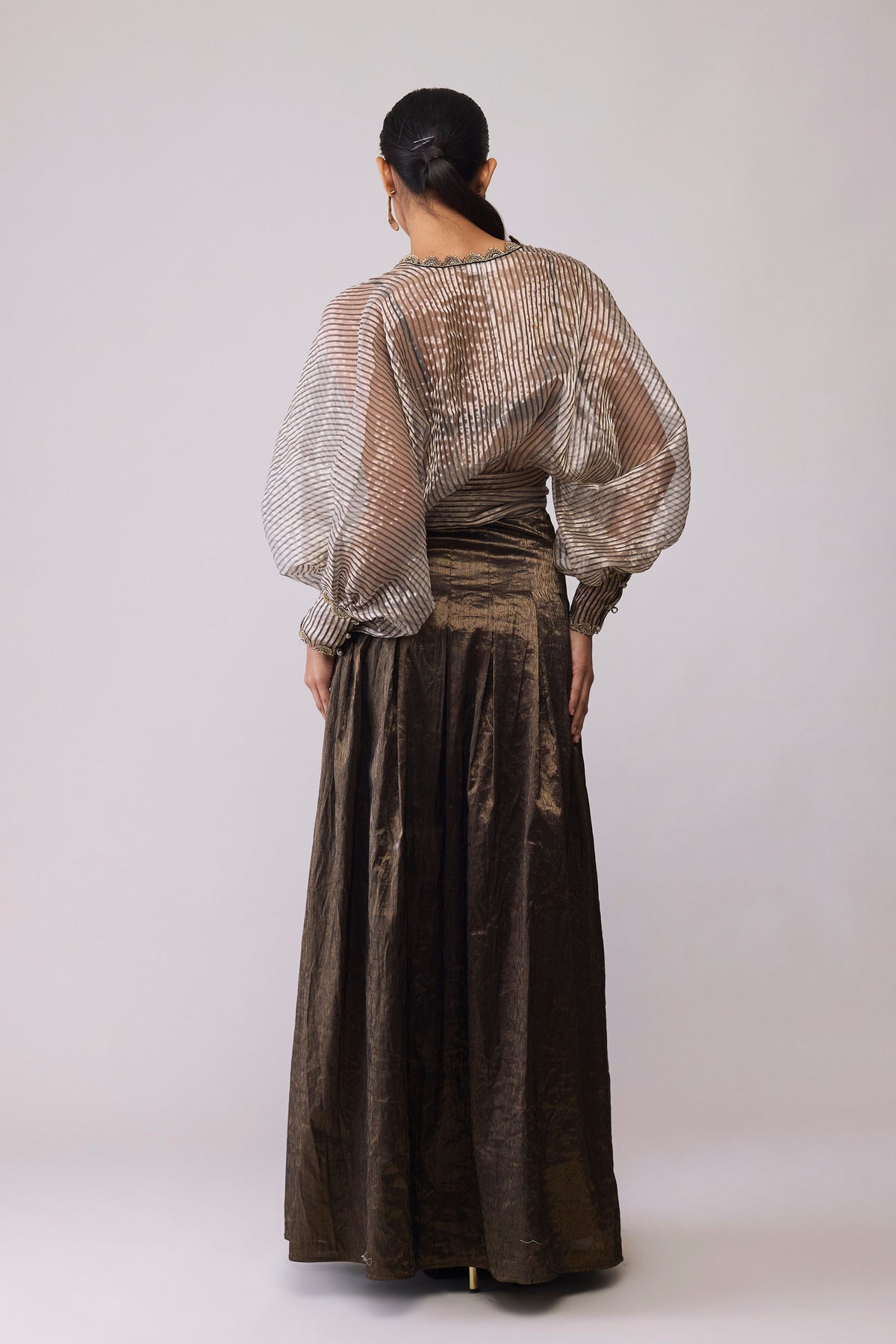 Black Stripe Maria Top